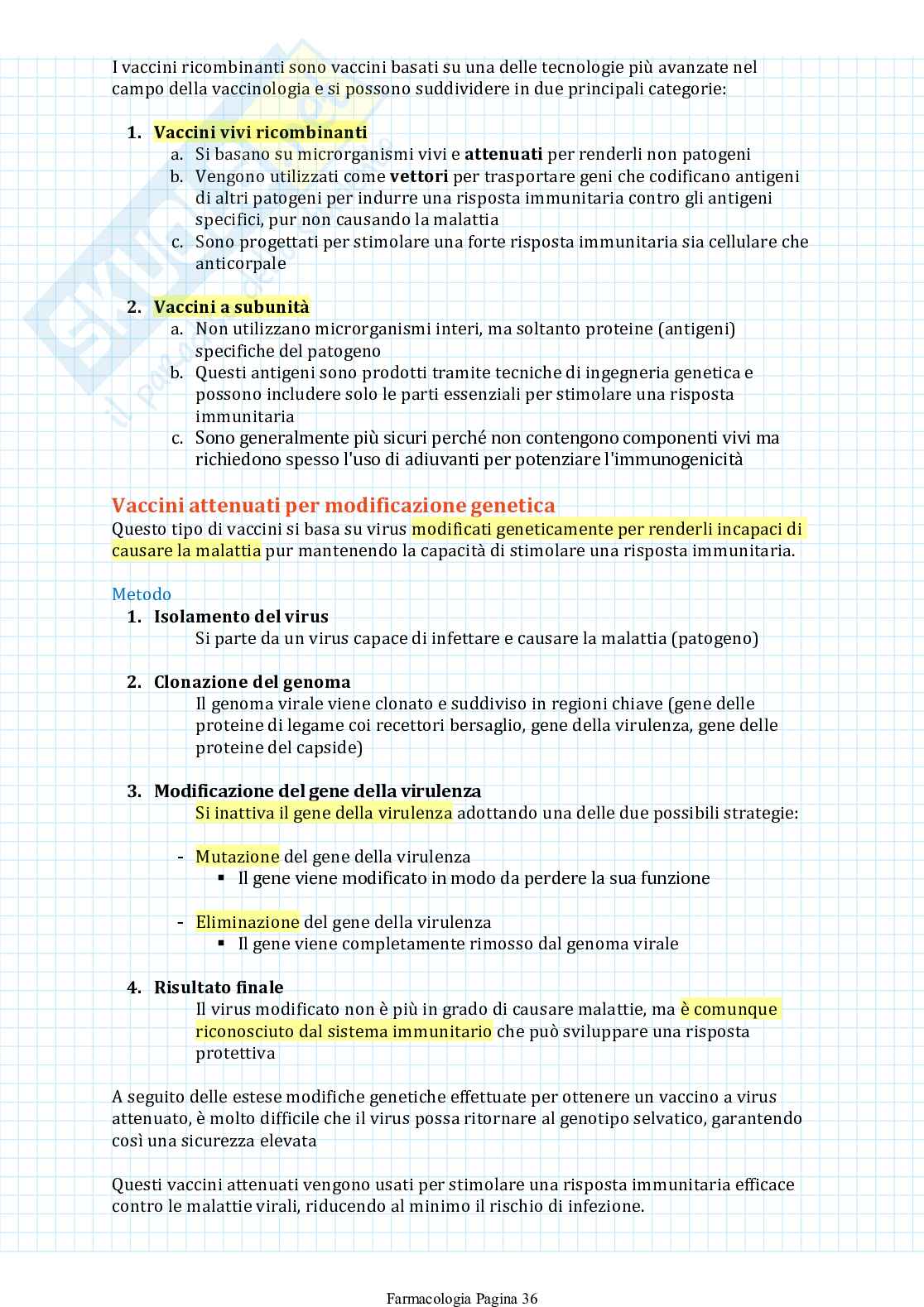 Appunti di Farmacologia generale Pag. 36