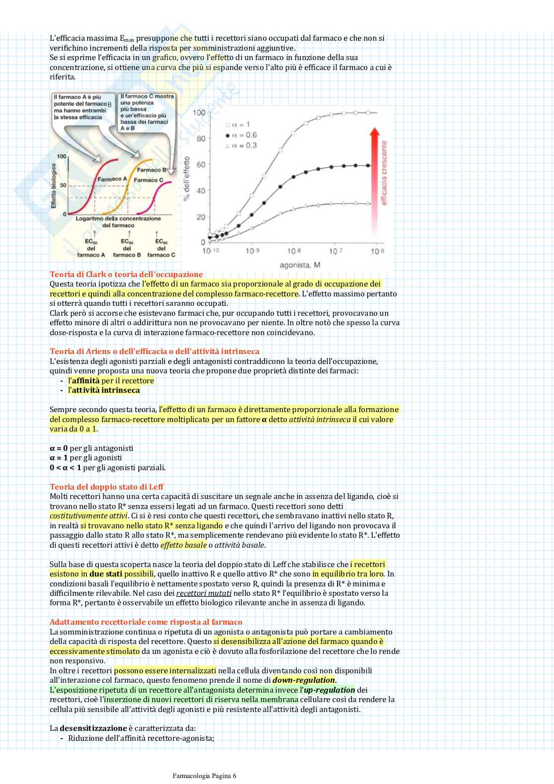 Appunti di Farmacologia generale Pag. 6