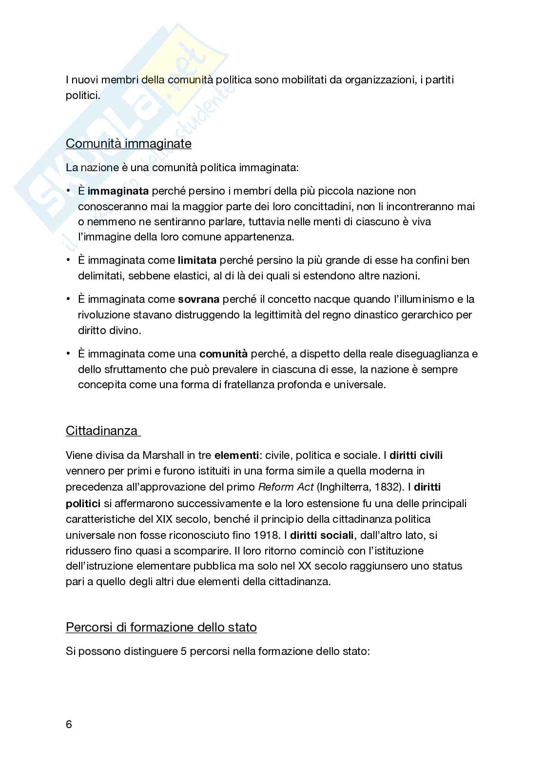Riassunto esame Scienza politica, Prof. Pasini Nicola, libro consigliato Scienza politica, Caramani Pag. 6