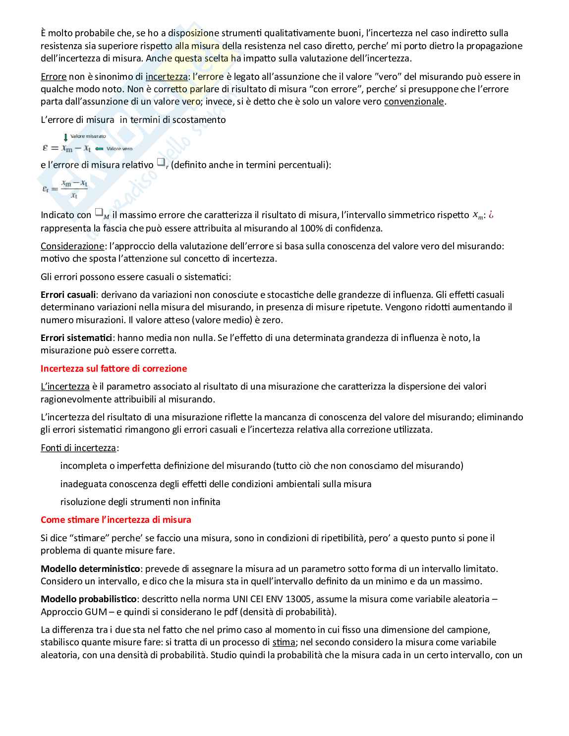 Appunti Misure elettriche ed elettroniche Pag. 31
