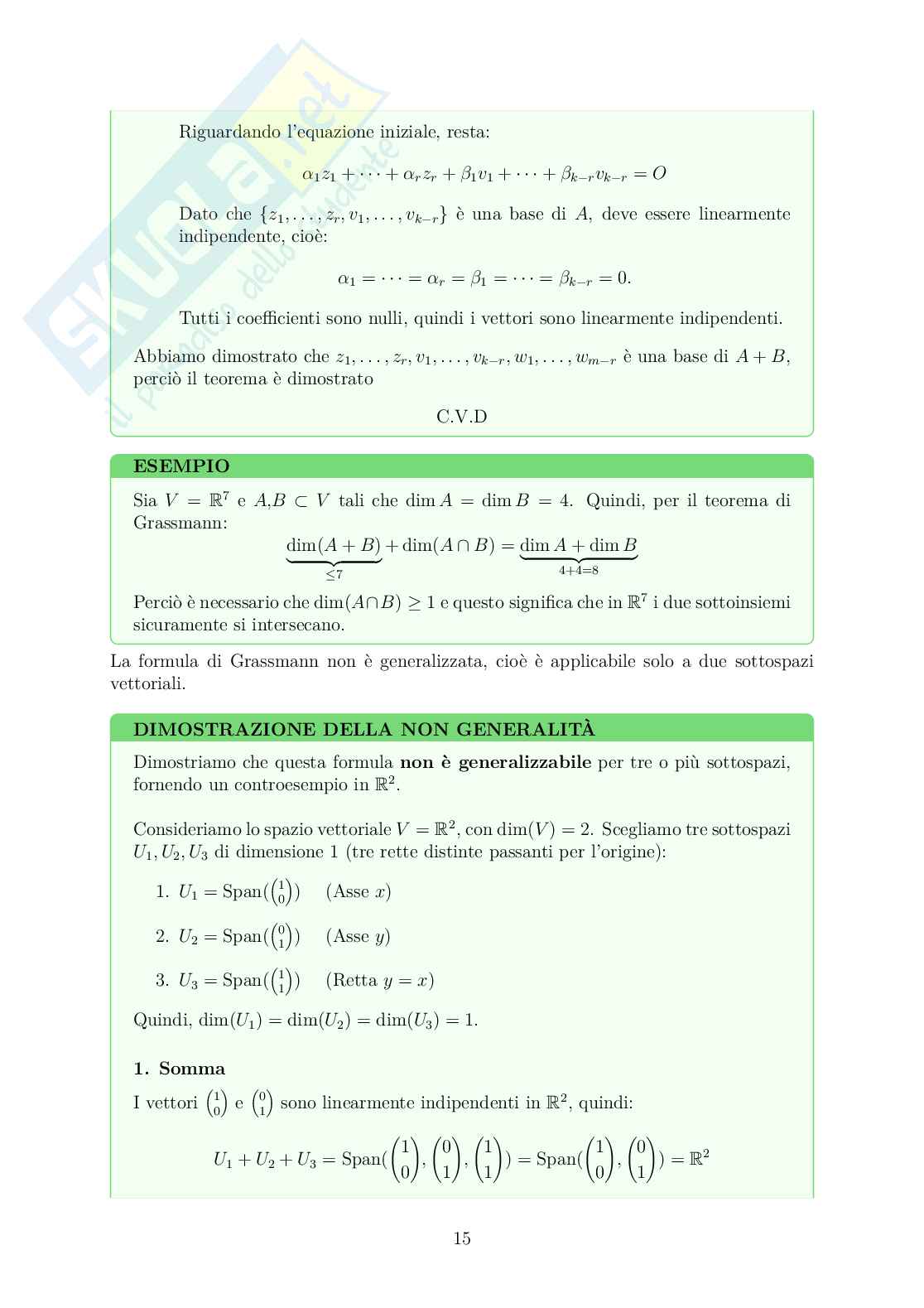 Appunti Algebra lineare Pag. 16