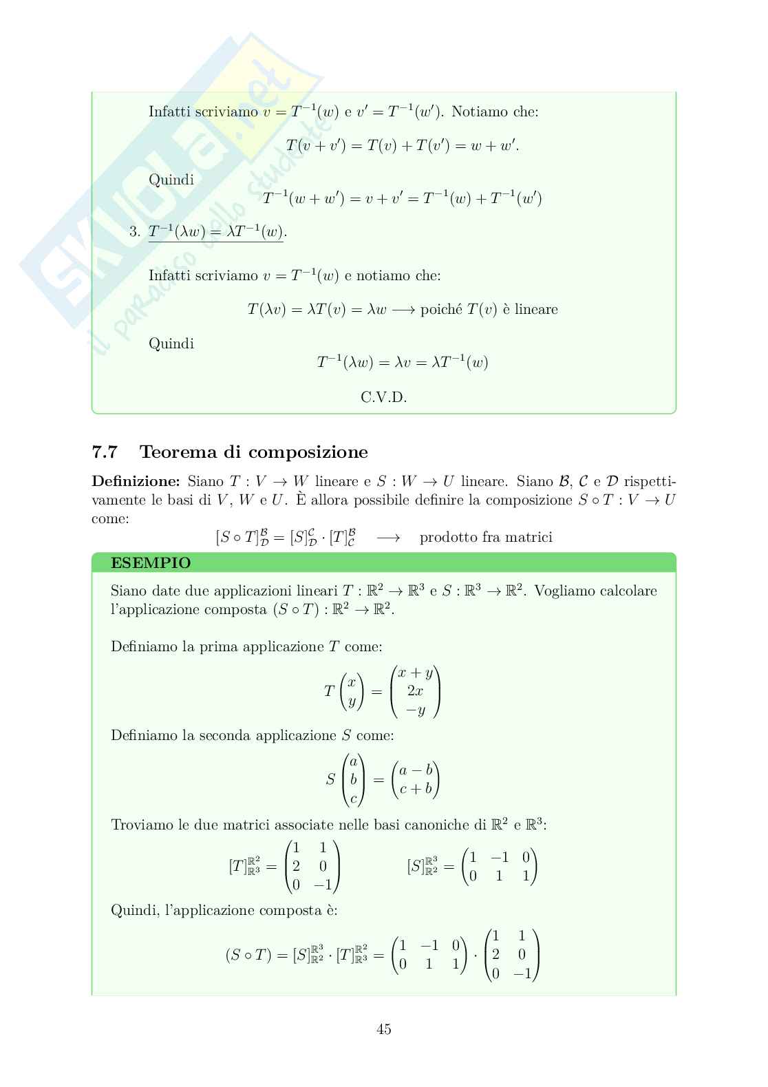 Appunti Algebra lineare Pag. 46