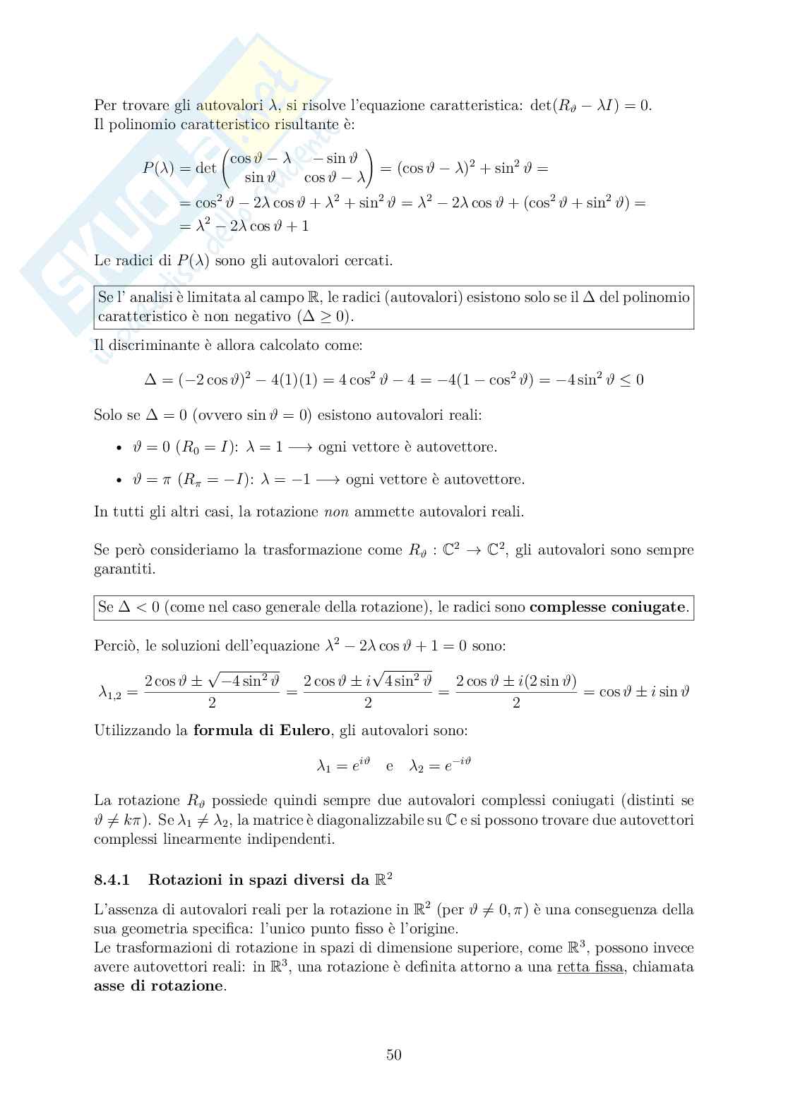 Appunti Algebra lineare Pag. 51