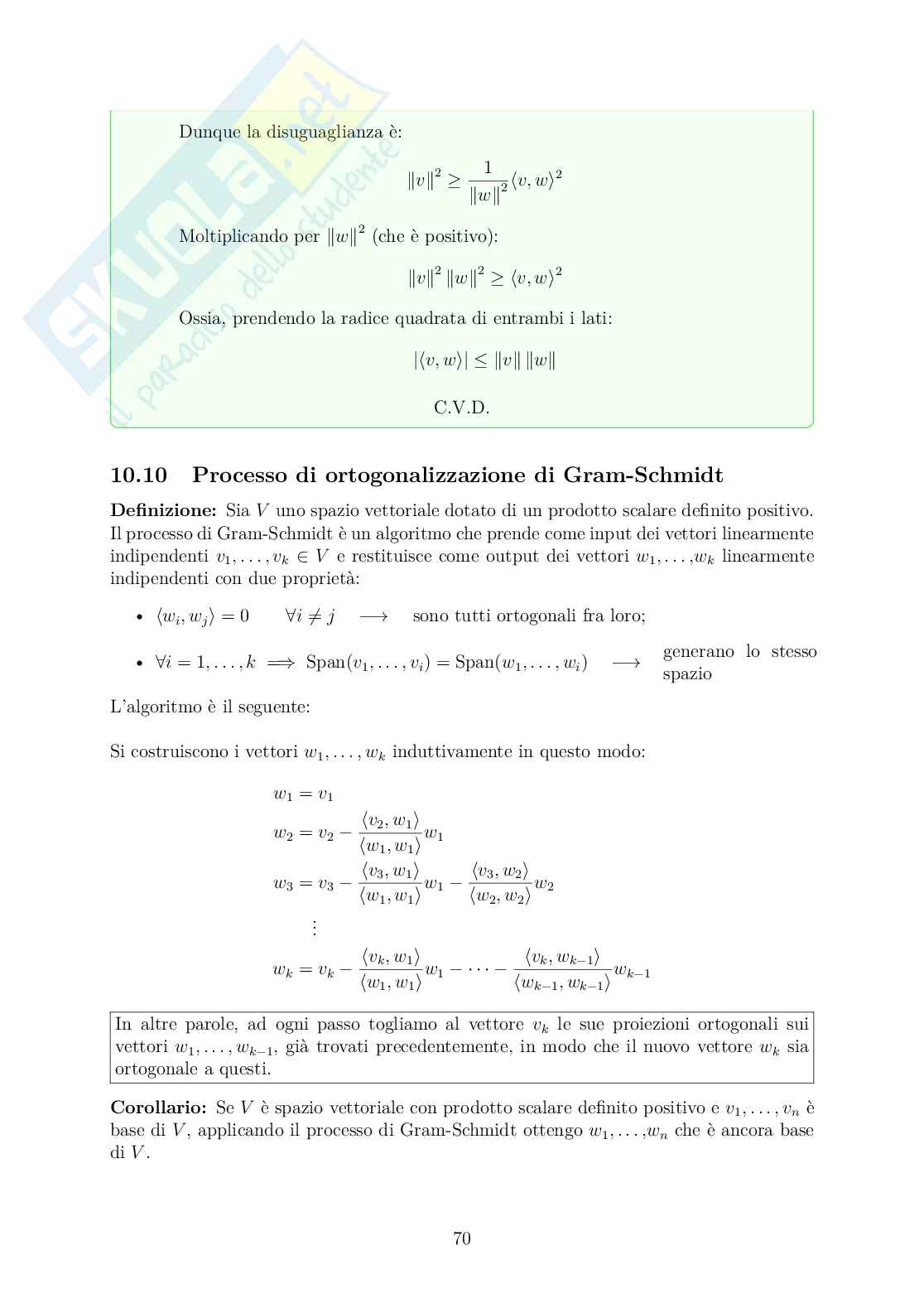 Appunti Algebra lineare Pag. 71