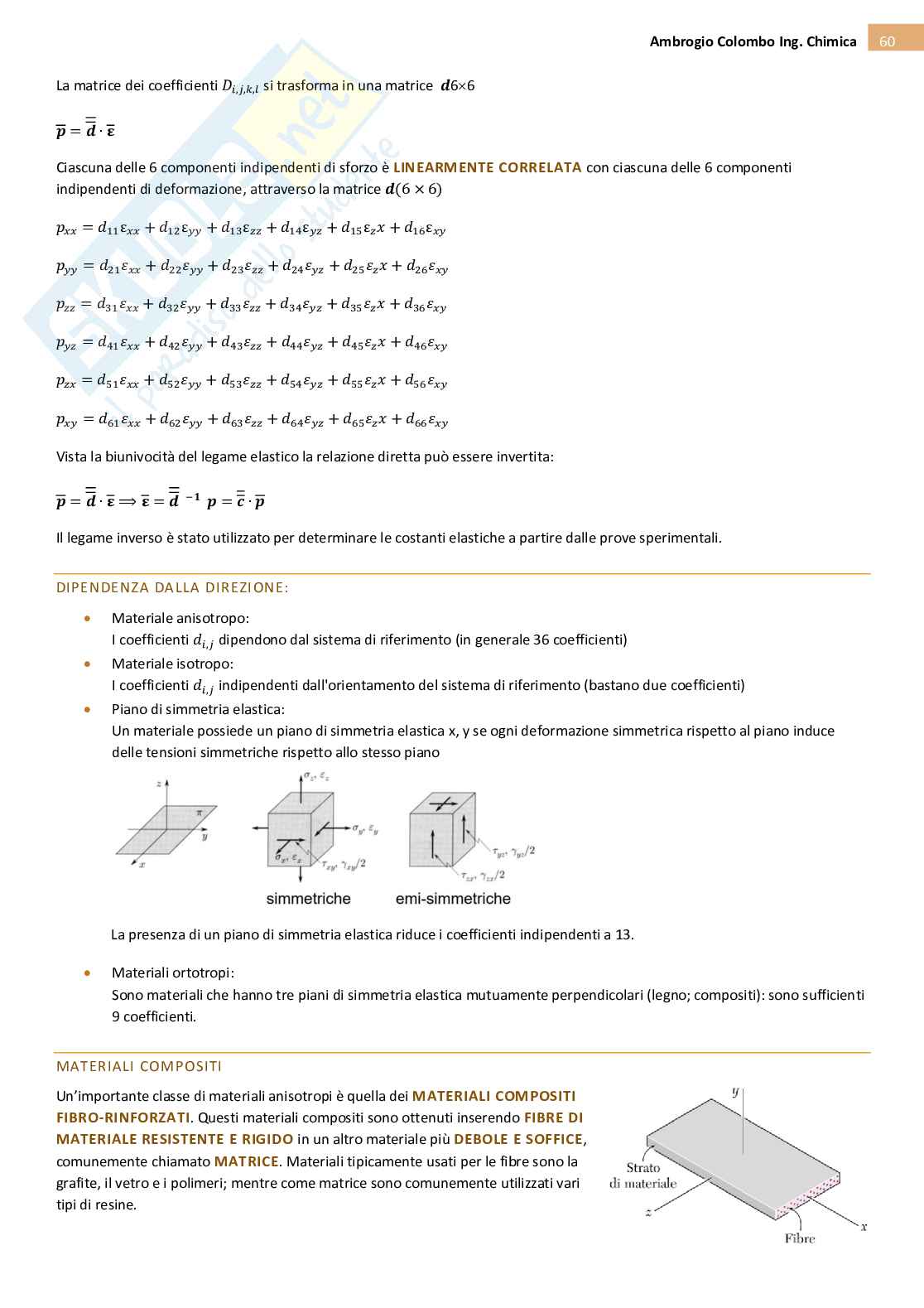 Teoria di Statica e scienze delle costruzioni Pag. 61