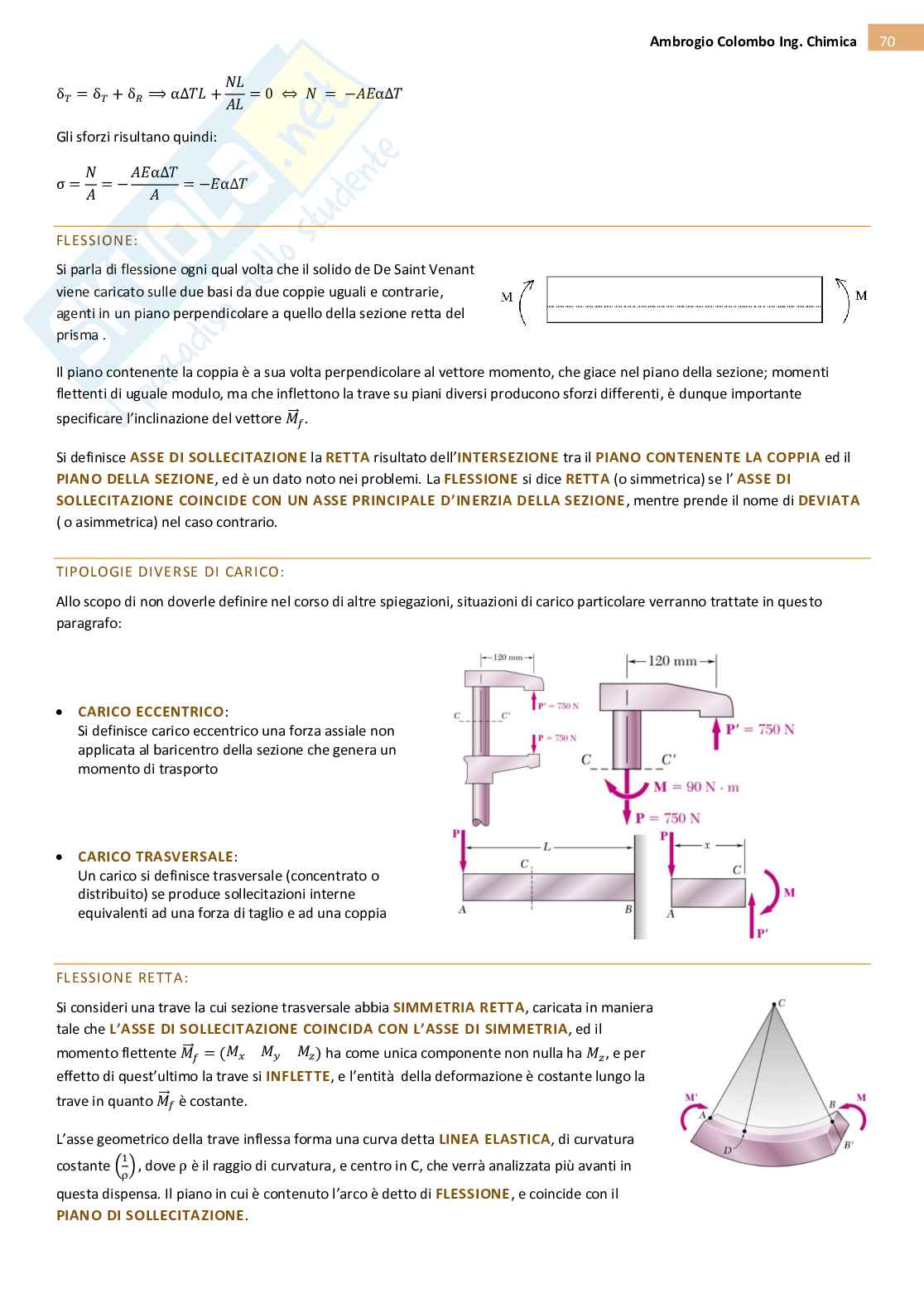 Teoria di Statica e scienze delle costruzioni Pag. 71