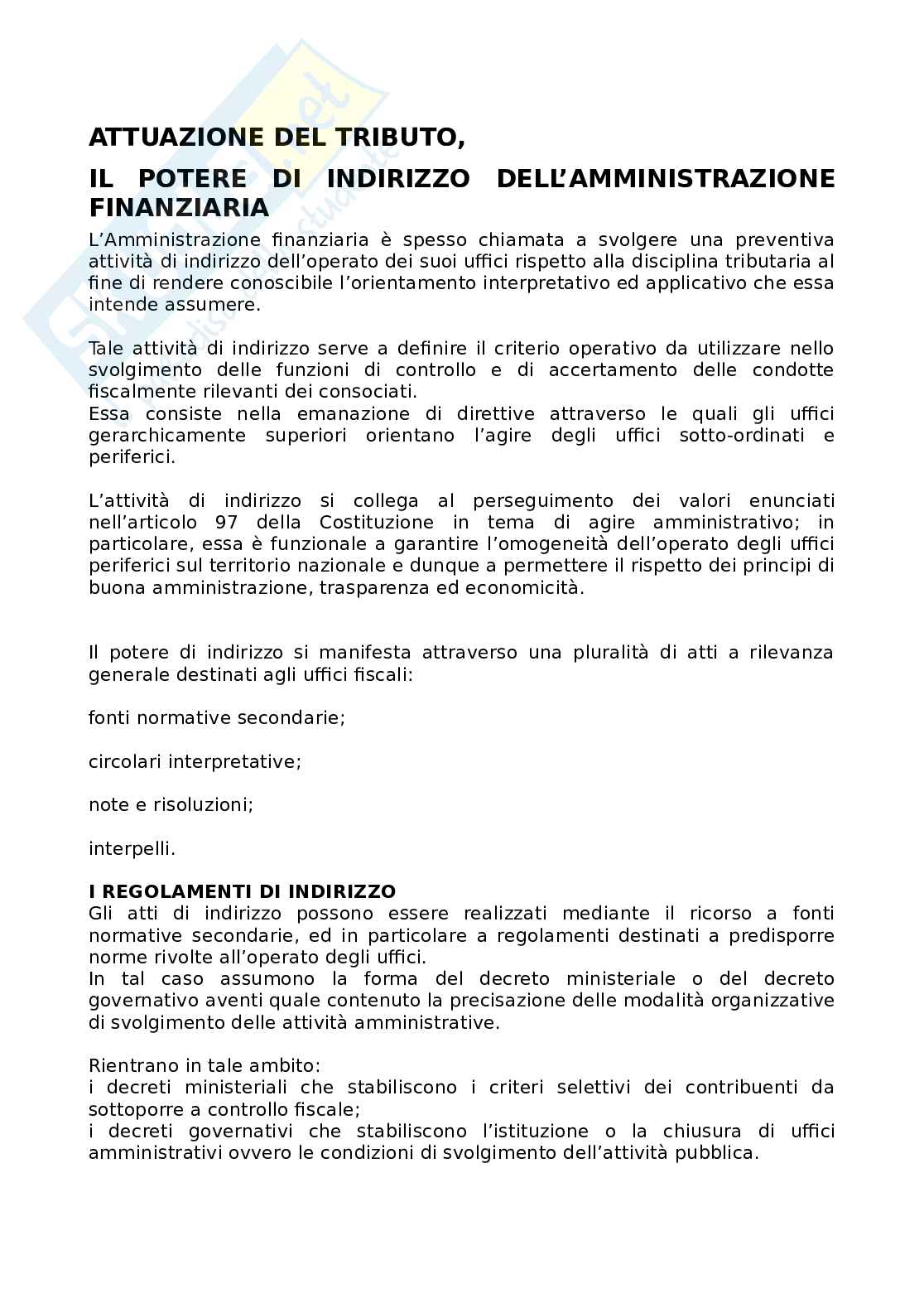 Diritto tributario Pag. 1