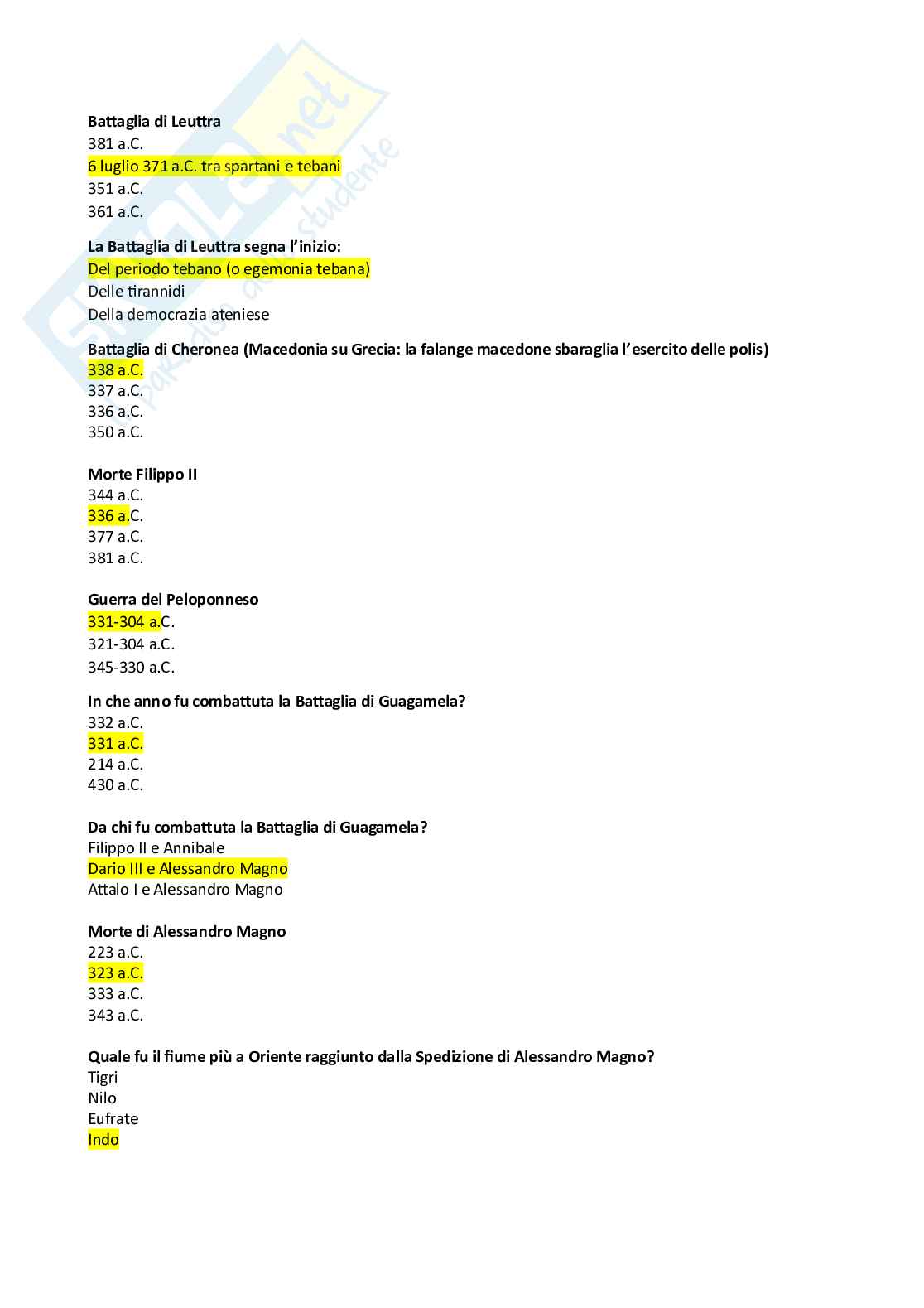 Fondamenti di storia antica (B024380) - Kit completo, appunti, schemi e quiz con Soluzioni | SFP Notes Vol. 09 Pag. 76