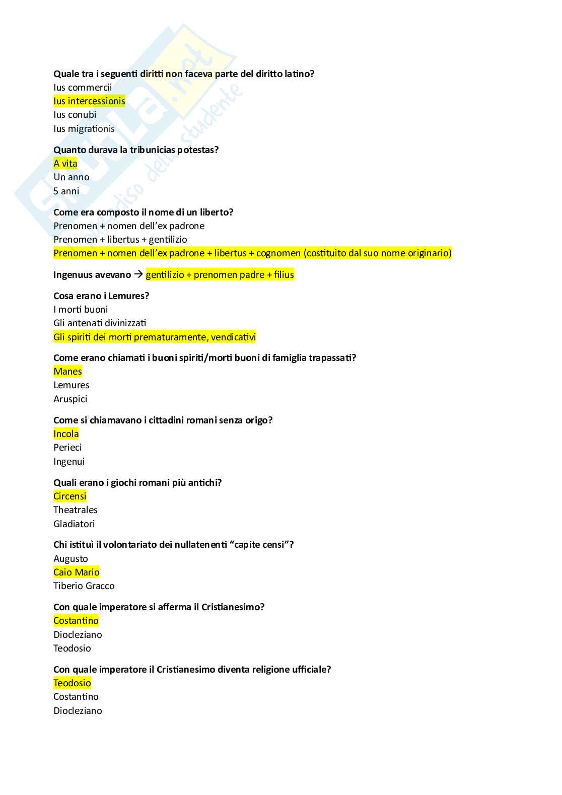 Fondamenti di storia antica (B024380) - Kit completo, appunti, schemi e quiz con Soluzioni | SFP Notes Vol. 09 Pag. 86