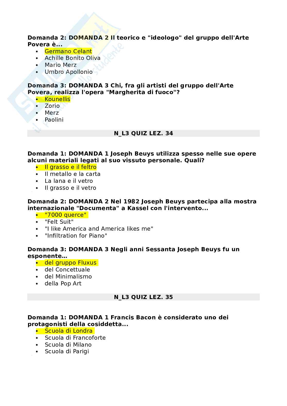 Esercitazioni/Quiz di Storia dell'arte contemporanea Pag. 16
