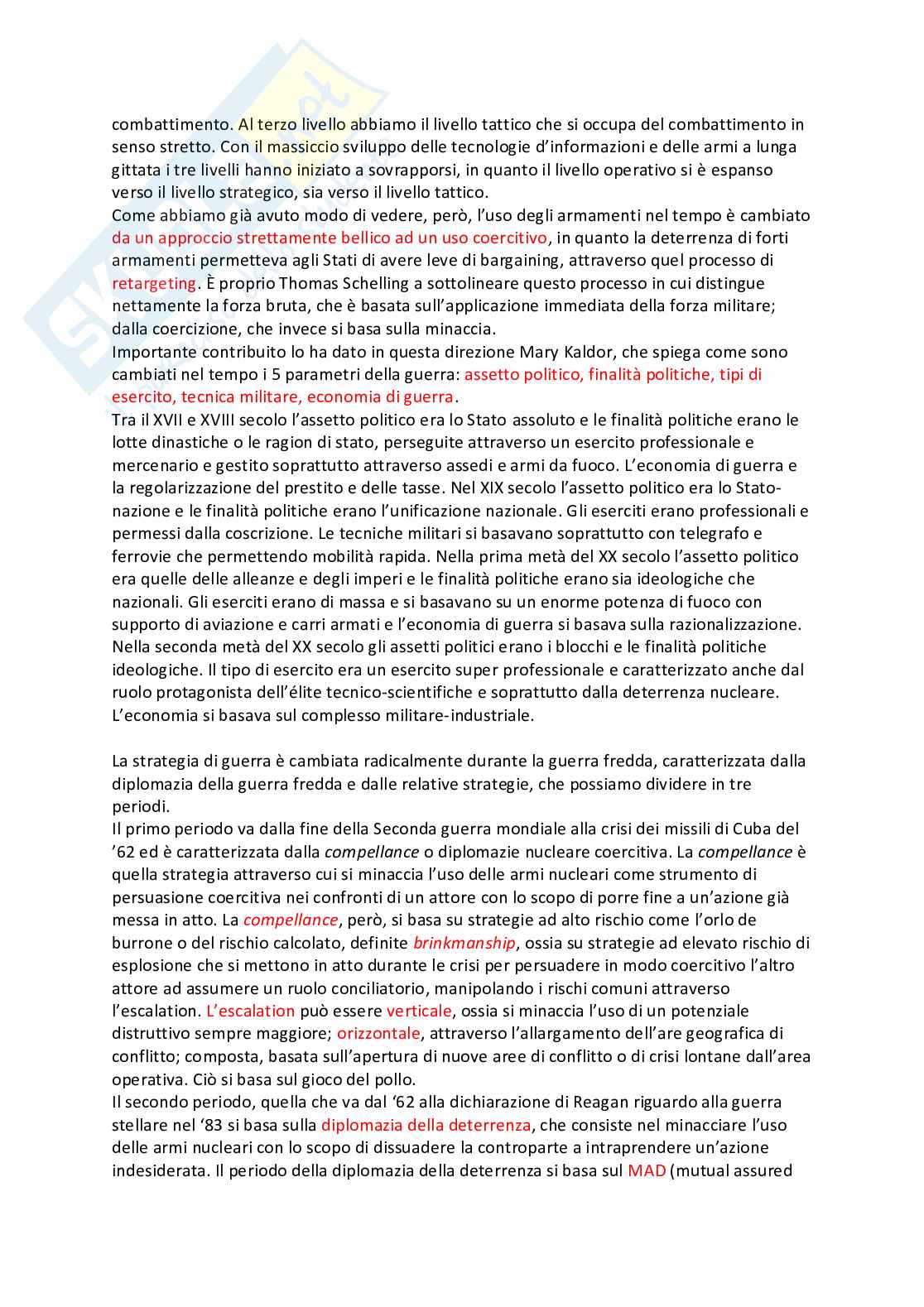 Esami di Relazioni internazionali Pag. 31