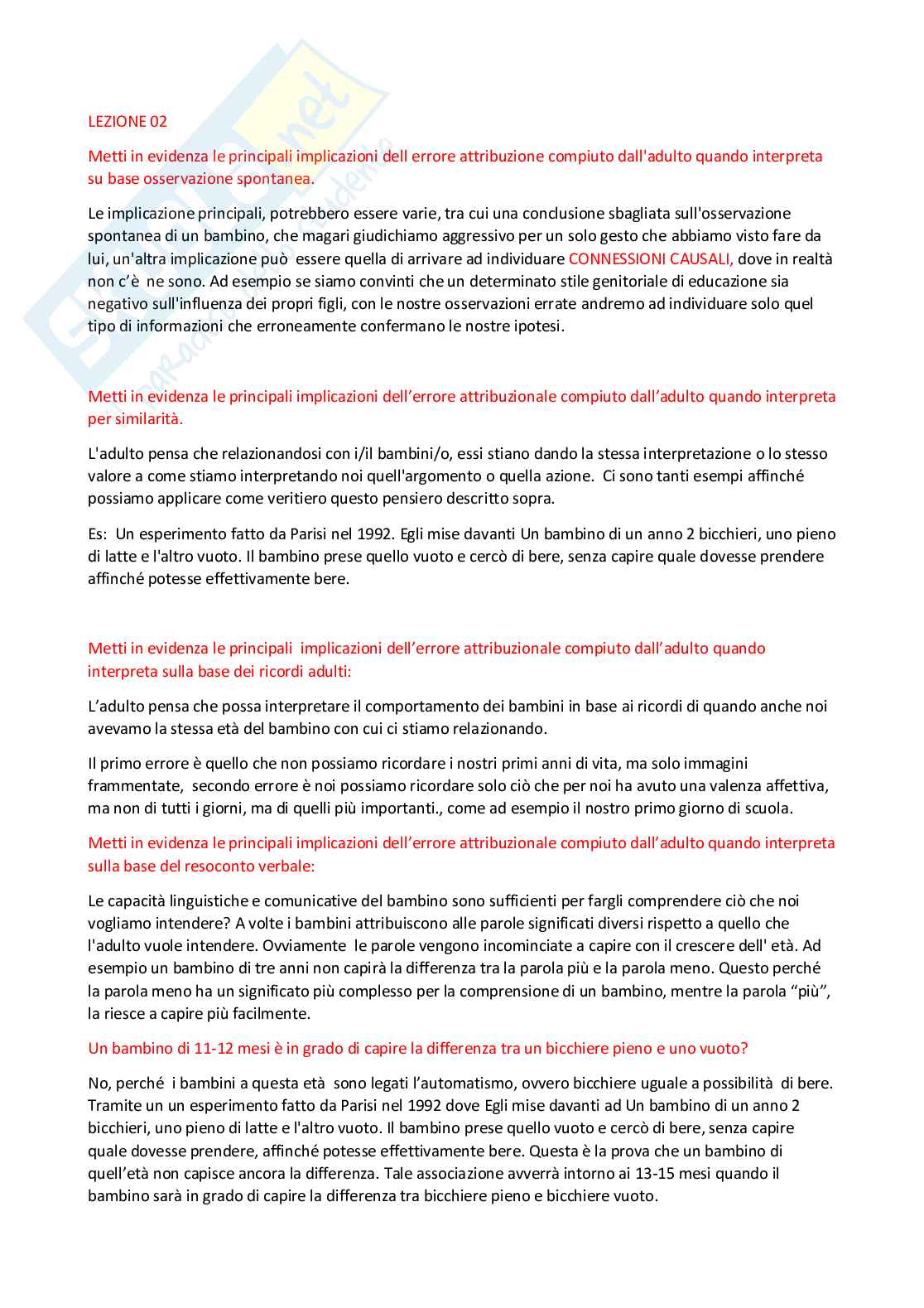 Paniere Psicologia dello sviluppo e psicologia dell'educazione - Risposte aperte (2026) Pag. 2