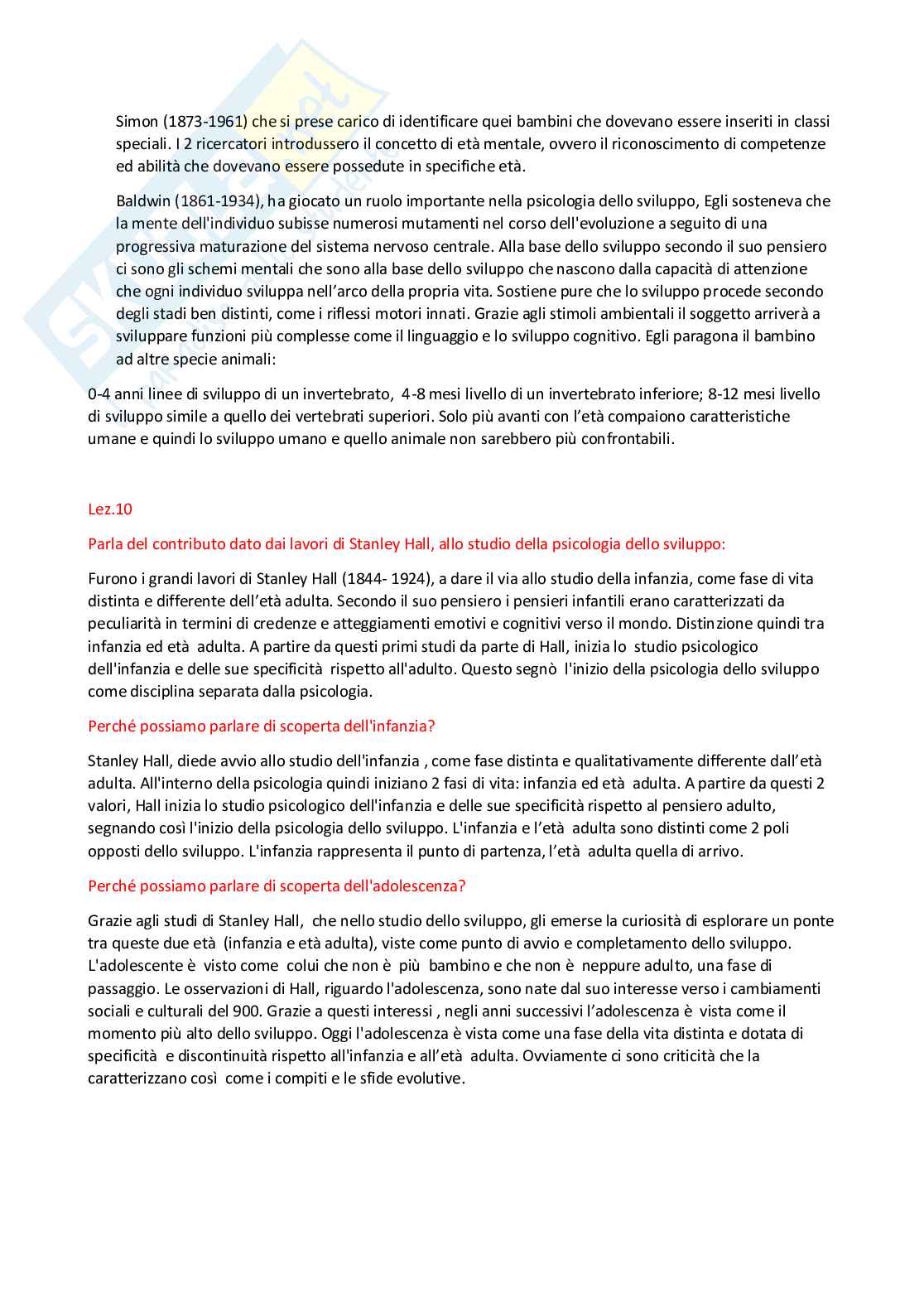 Paniere Psicologia dello sviluppo e psicologia dell'educazione - Risposte aperte (2026) Pag. 21