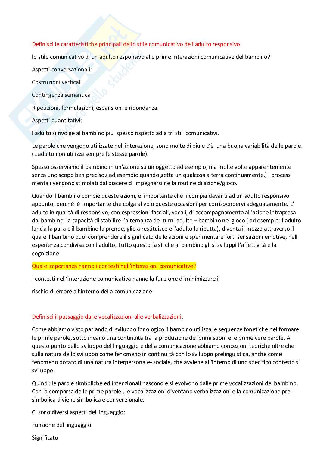 Paniere Psicologia dello sviluppo e psicologia dell'educazione - Risposte aperte (2026) Pag. 56