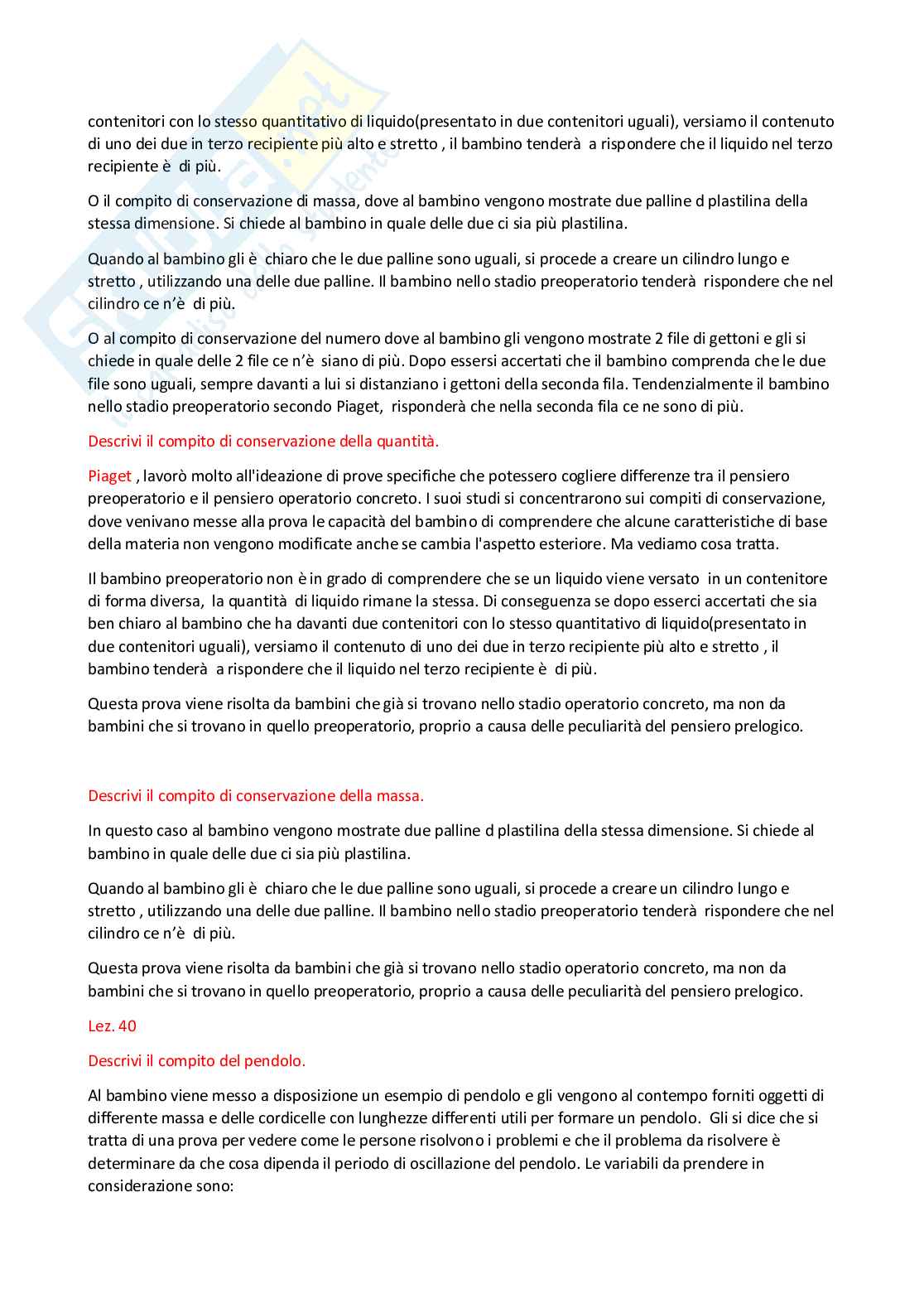 Paniere Psicologia dello sviluppo e psicologia dell'educazione - Risposte aperte (2026) Pag. 81
