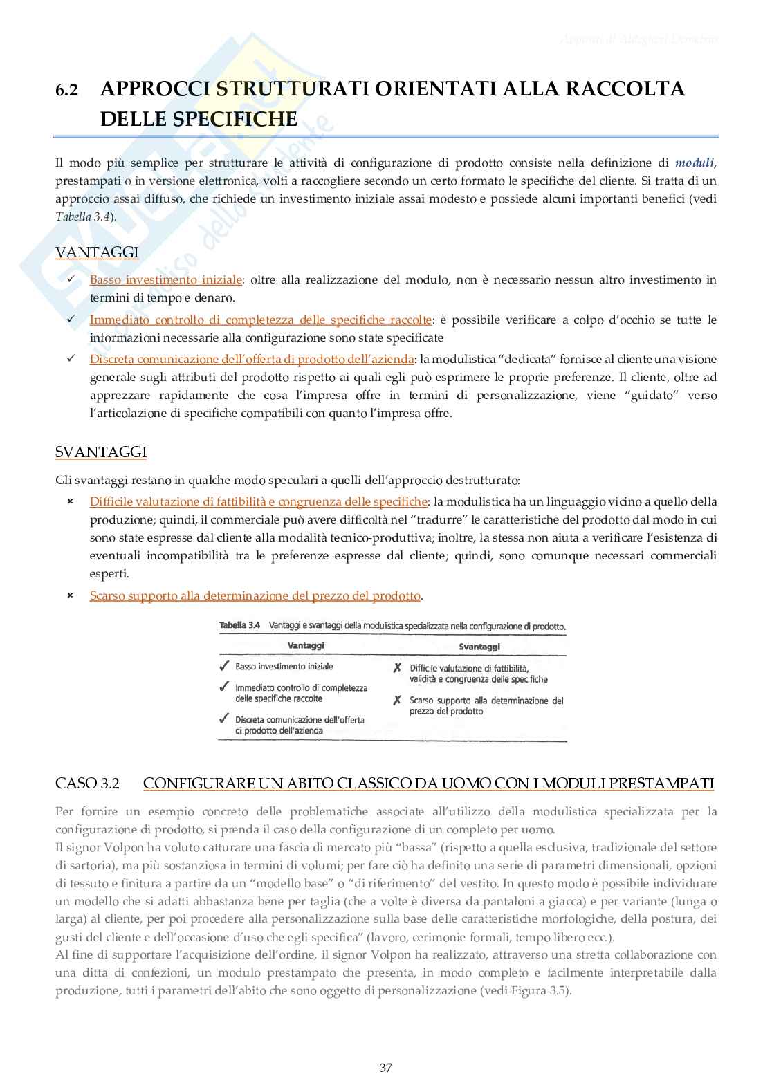 Appunti di Gestione della varietà del prodotto Pag. 41