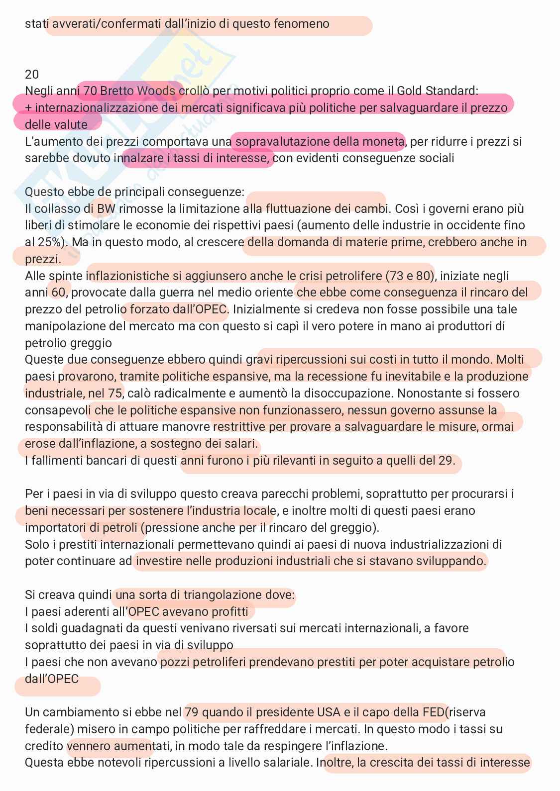 Storia economica - secondo parziale  Pag. 16