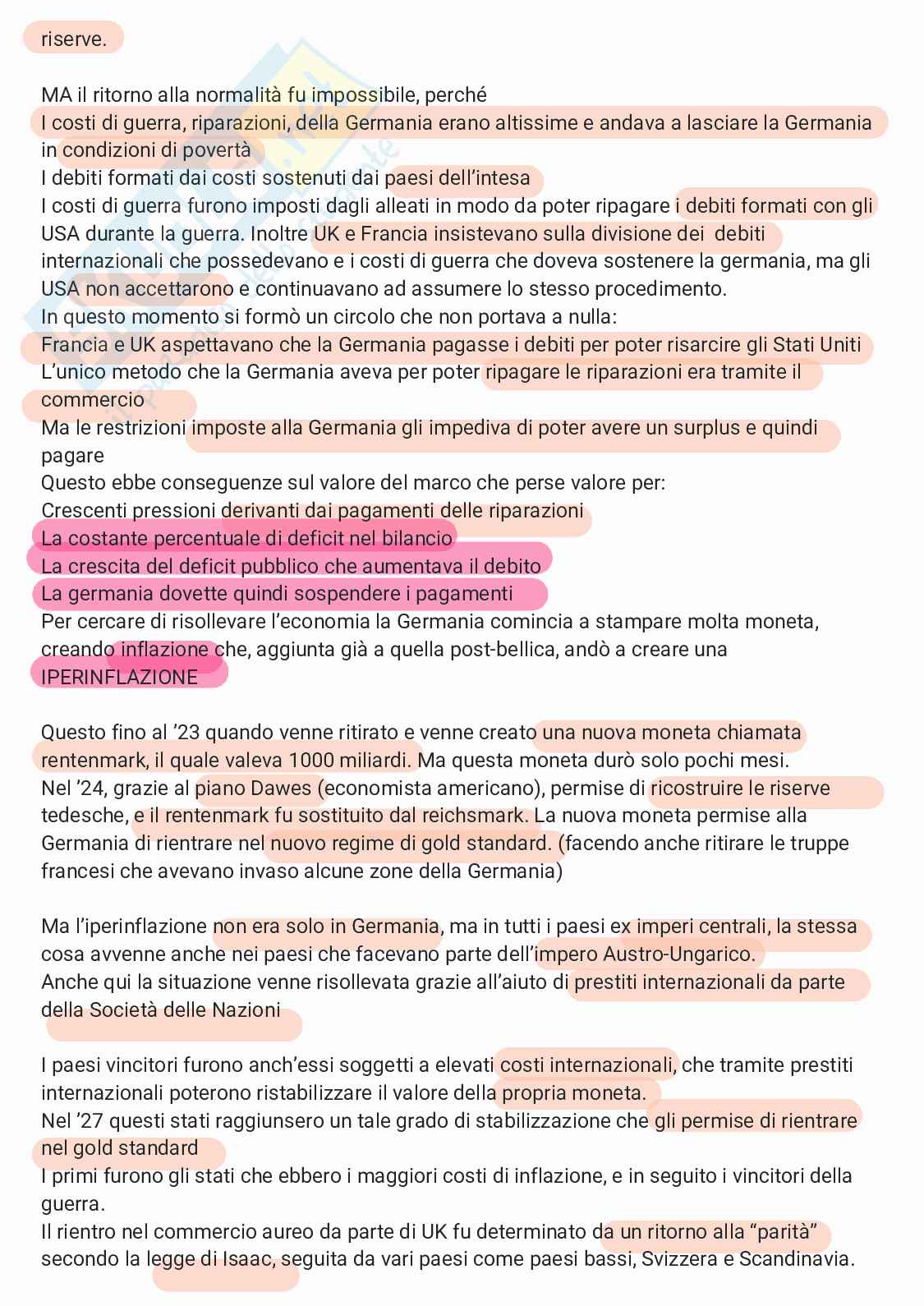 Storia economica - secondo parziale  Pag. 6