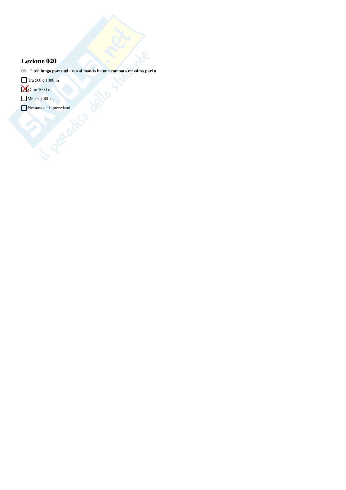 Teoria e progettazione dei ponti - Paniere compilato Pag. 16