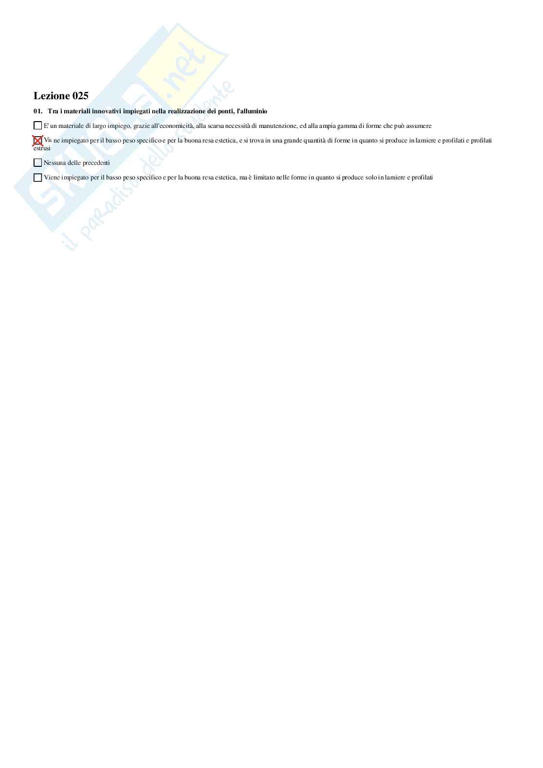 Teoria e progettazione dei ponti - Paniere compilato Pag. 21