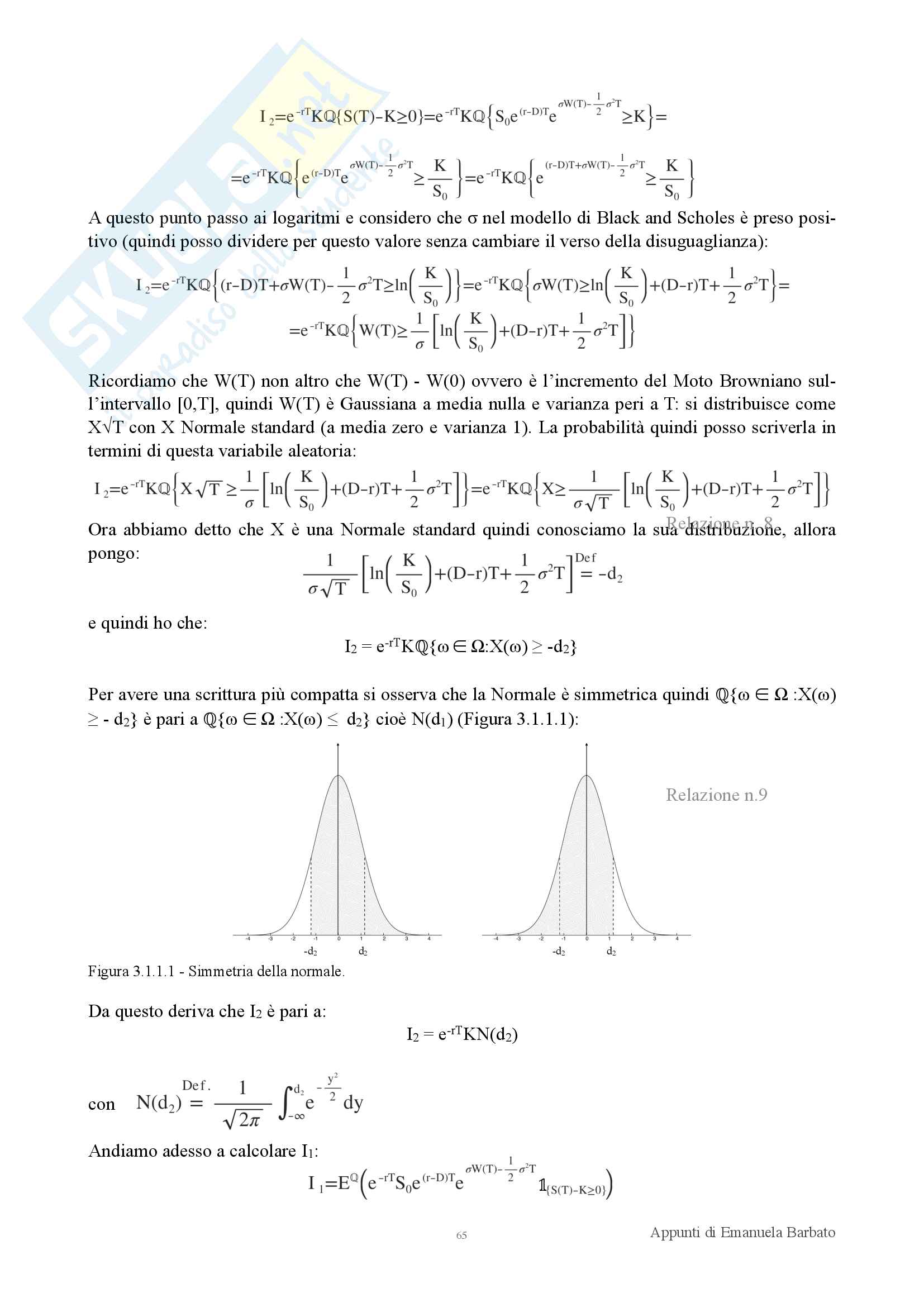 Appunti di Finanza matematica Pag. 66