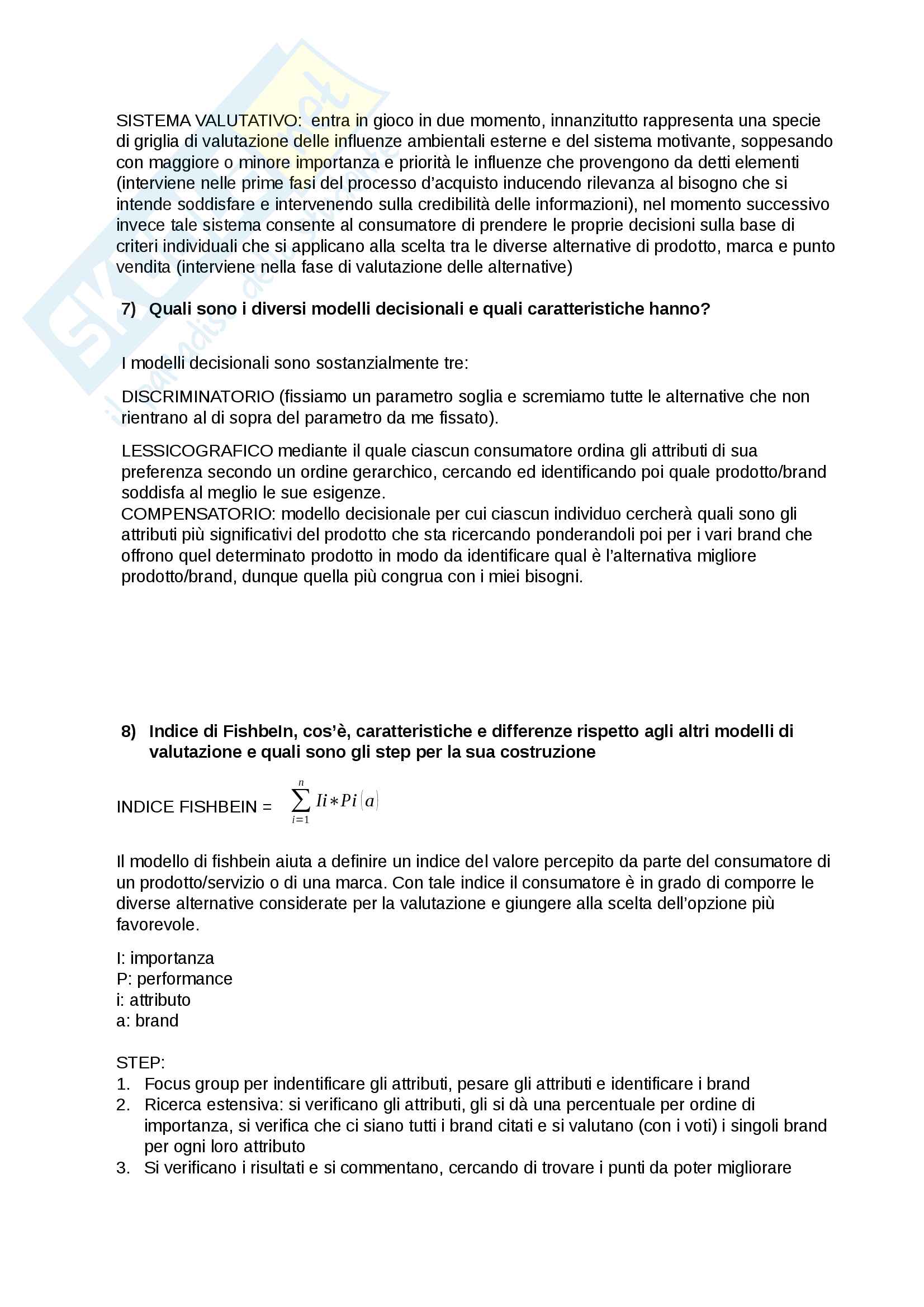 Domande Marketing prima parte Pag. 11