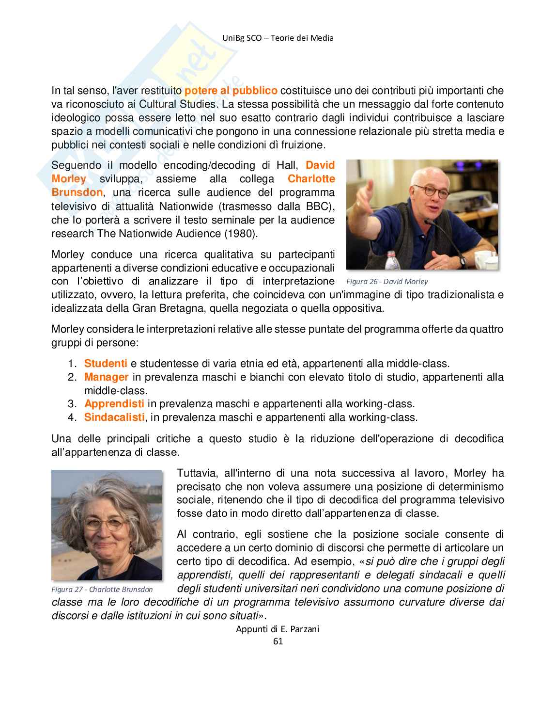 Appunti completi di Teoria dei media Pag. 61