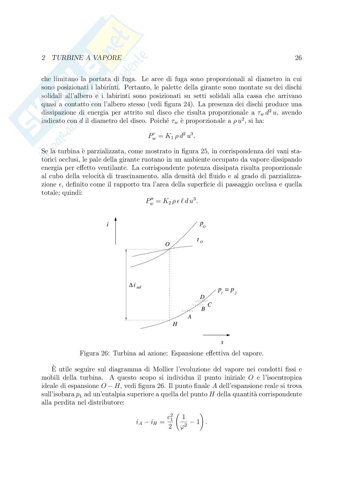Riassunto esame Generatori attuatori e sistemi elettrici aeronautici, Prof. De Palma Pietro, libro consigliato Impianti e turbine a vapore, Depalma Pag. 26