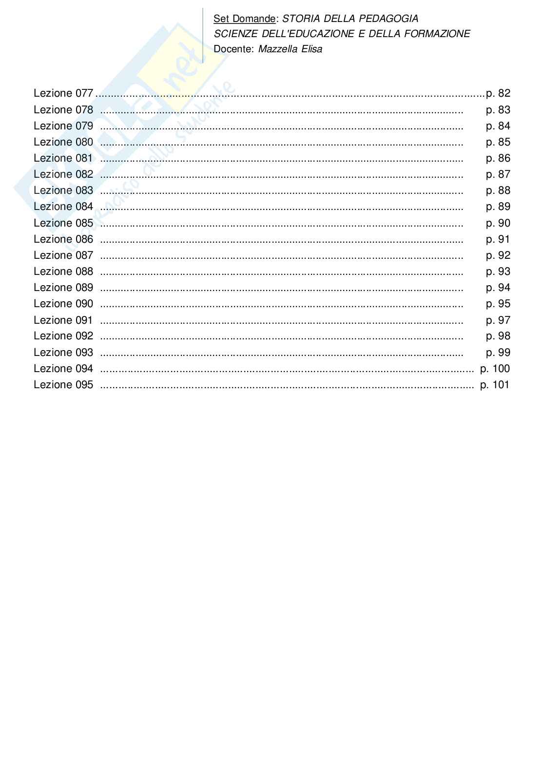 Risposte domande chiuse Storia della pedagogia aggiornate 2026  Pag. 6