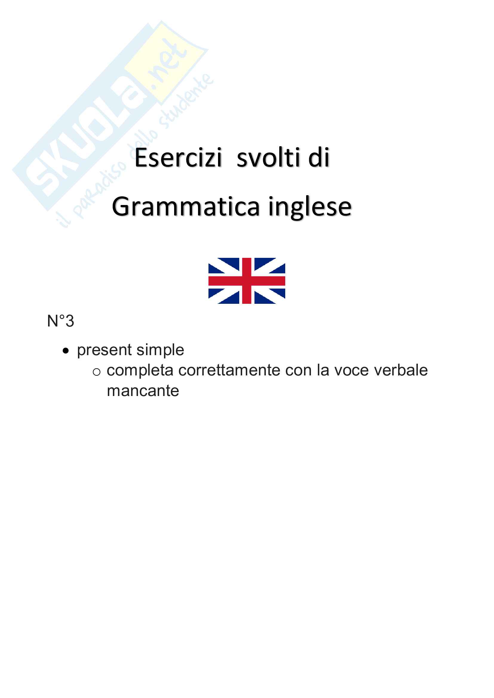 Esercizi Svolti Di Grammatica Inglese Be There Is Are 2