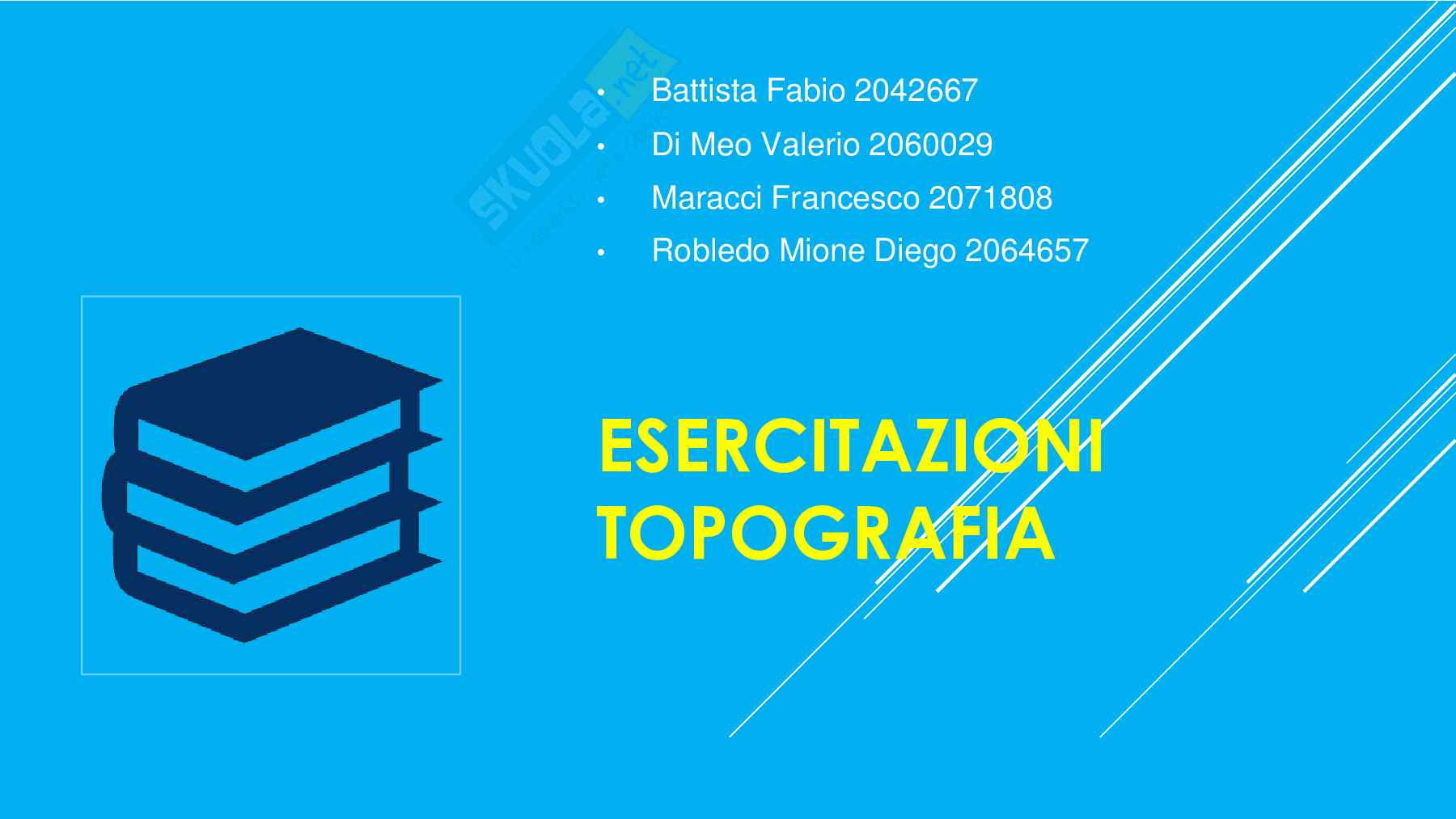 Relazione di Topografia Pag. 1