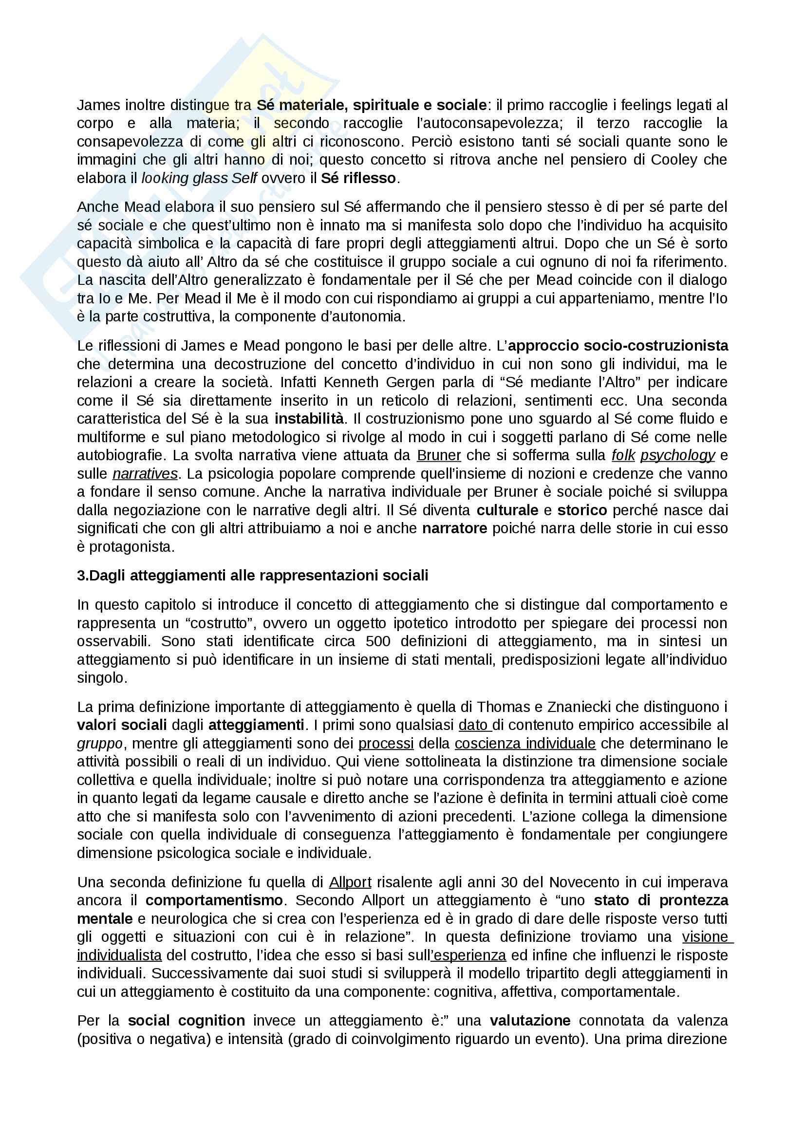 Riassunto esame Psicologia sociale, prof. Sarrica, libro consigliato La psicologia sociale. Processi mentali, comunicazione e cultura Pag. 6