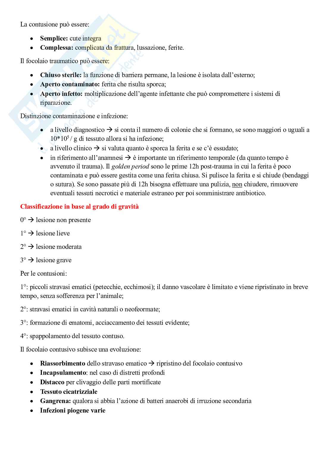 Appunti di Patologia chirurgia - nuovo ordinamento Pag. 6