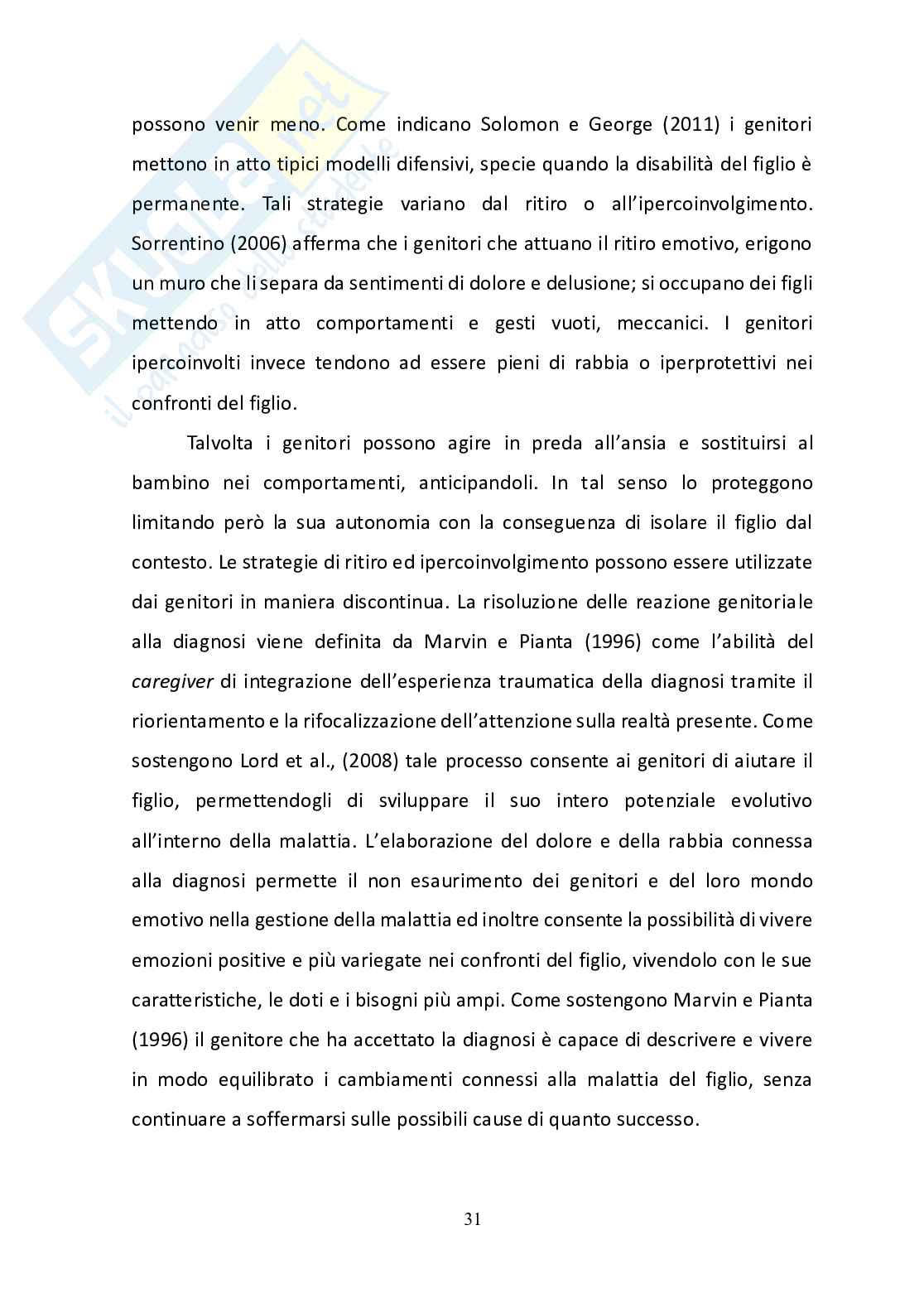Vivere la disabilità in famiglia: dallo stress alle risorse Pag. 31