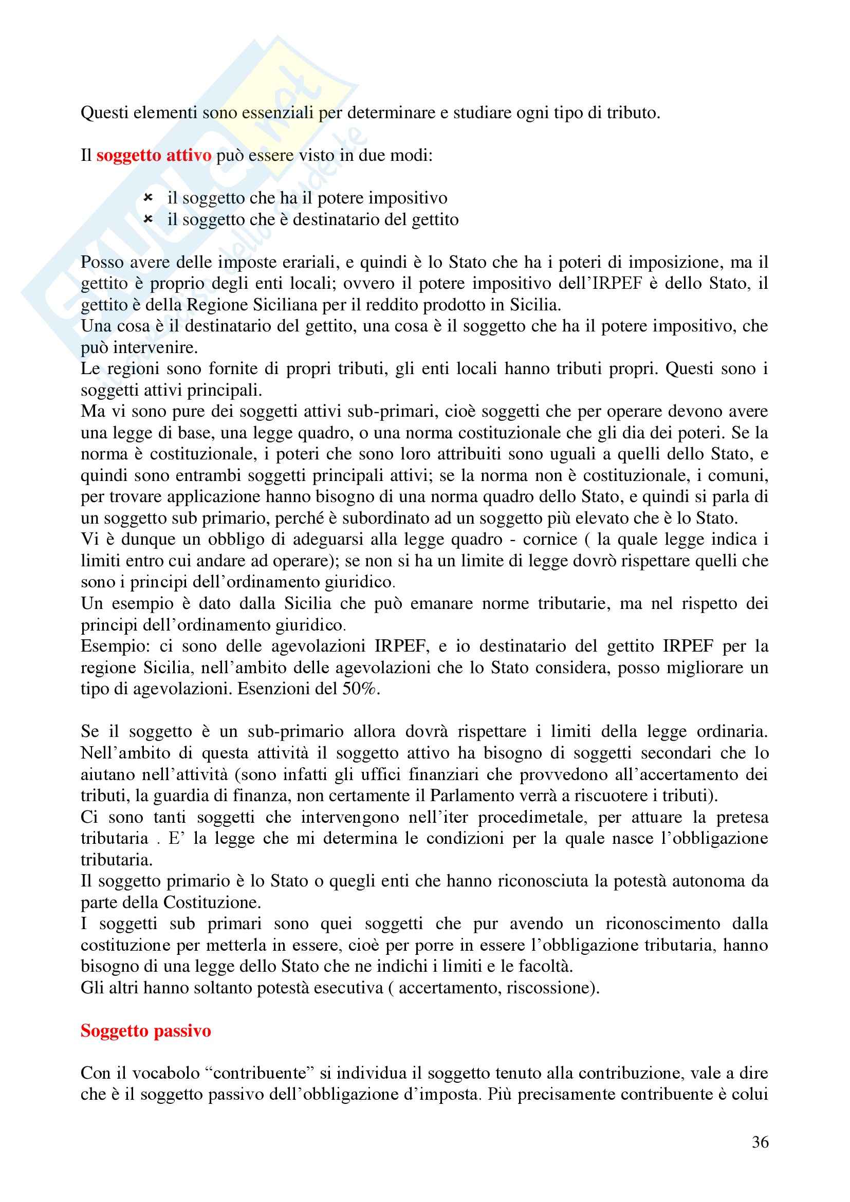 Diritto tributario, prima parte Pag. 36