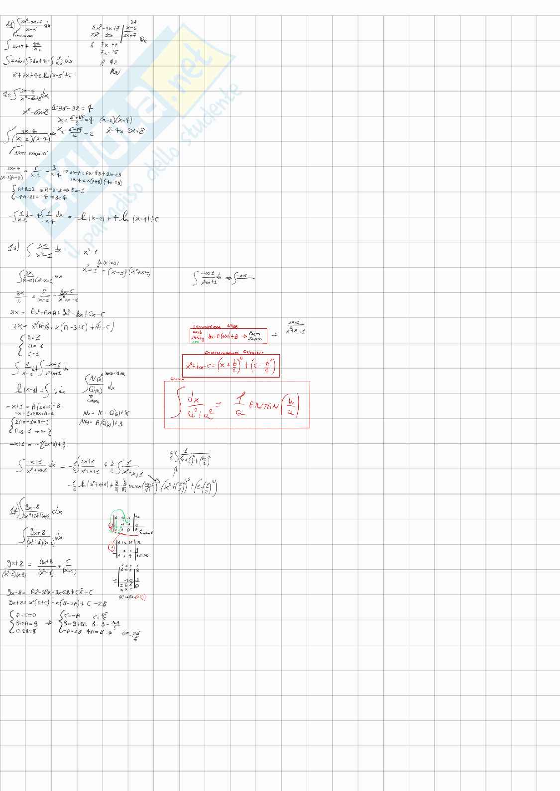 Esercizi d'esame e esercizi delle prove intercorso di Analisi 1 Pag. 2
