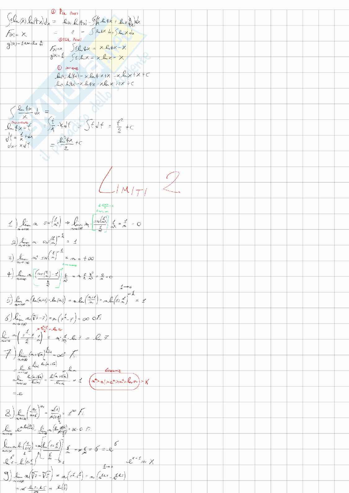 Esercizi d'esame e esercizi delle prove intercorso di Analisi 1 Pag. 6
