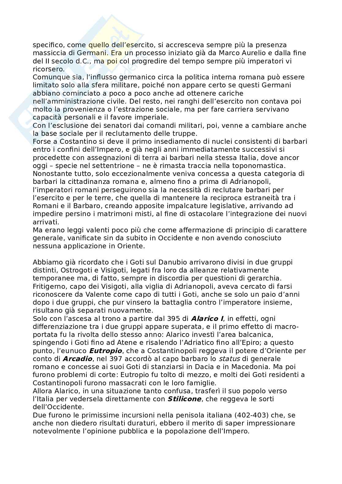 Riassunto esame Storia romana, Prof. Tantillo Ignazio, libro consigliato Storia romana, Gerace, Marcone Pag. 2