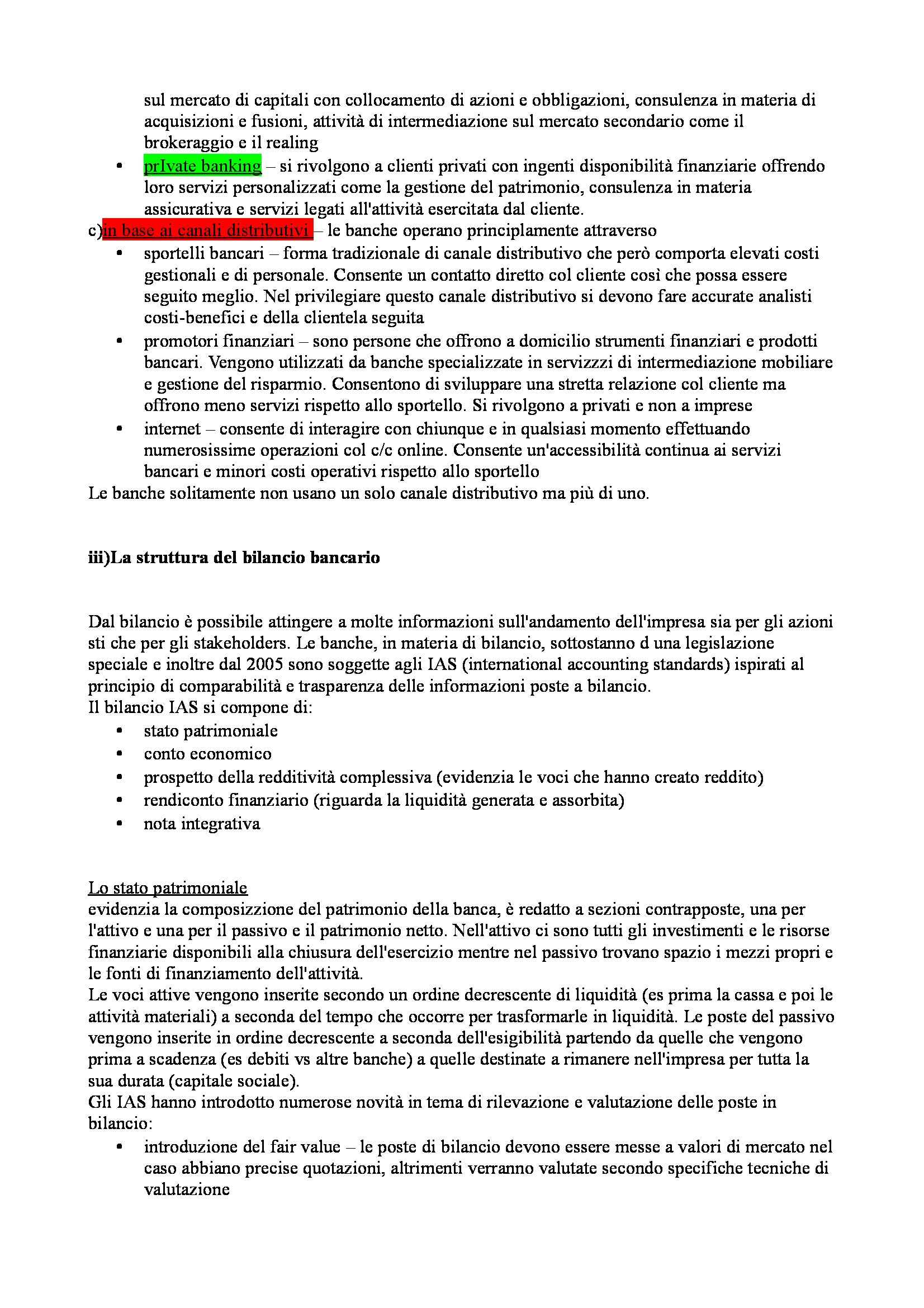 Riassunto esame Economia degli intermediari finanziari, prof. Moro, libro consigliato Banfi Biasin Pag. 26