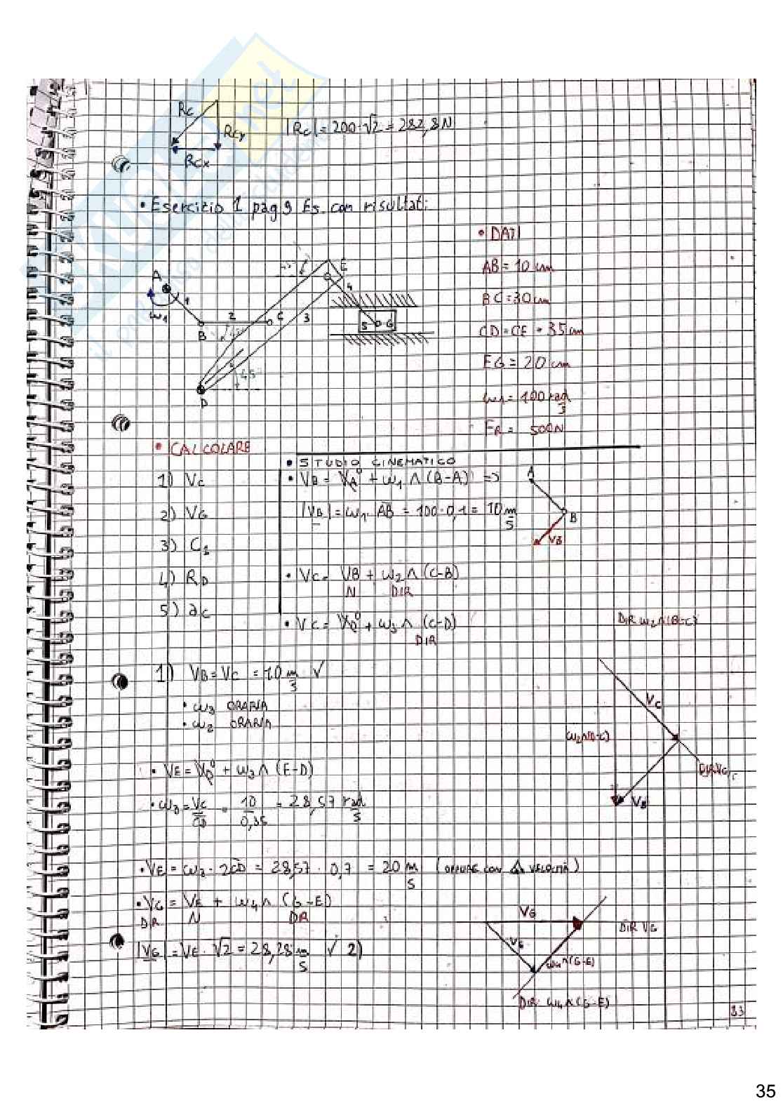 Esercizi svolti di Meccanica applicata alle macchine Pag. 36