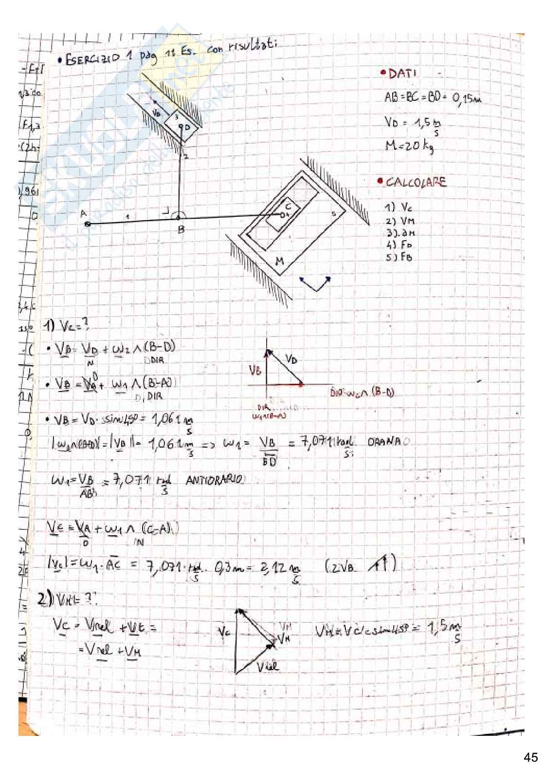 Esercizi svolti di Meccanica applicata alle macchine Pag. 46