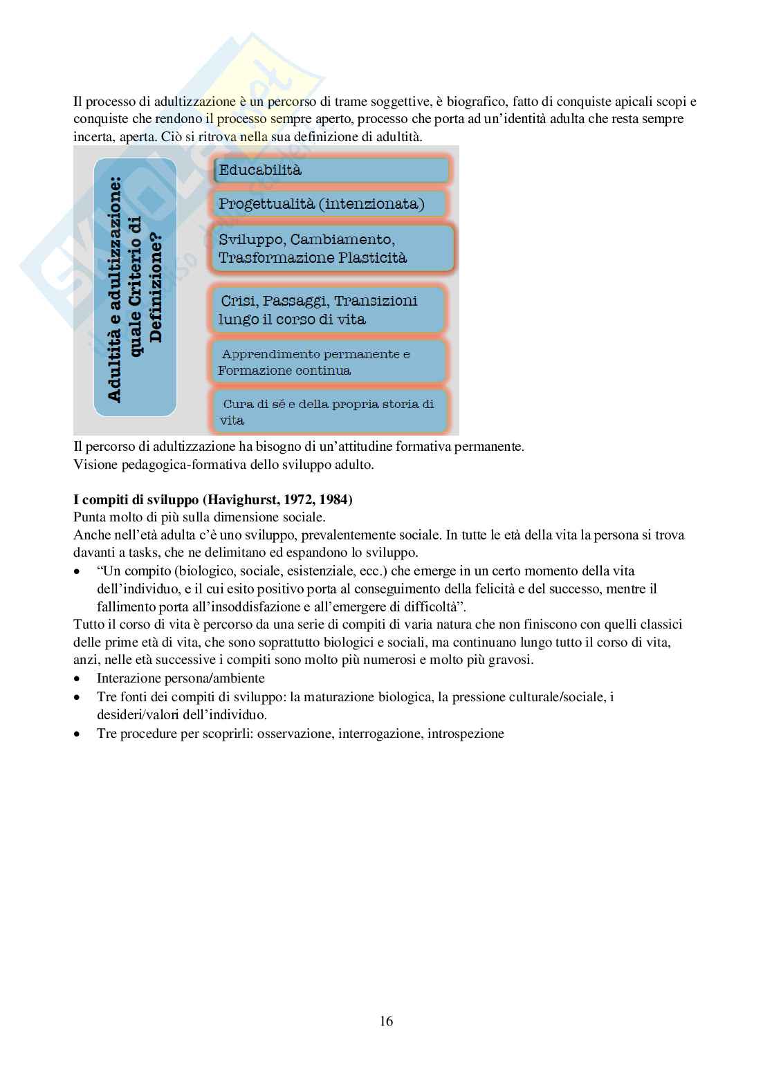 Appunti del corso Formazione permanente e apprendimento degli adulti Pag. 16