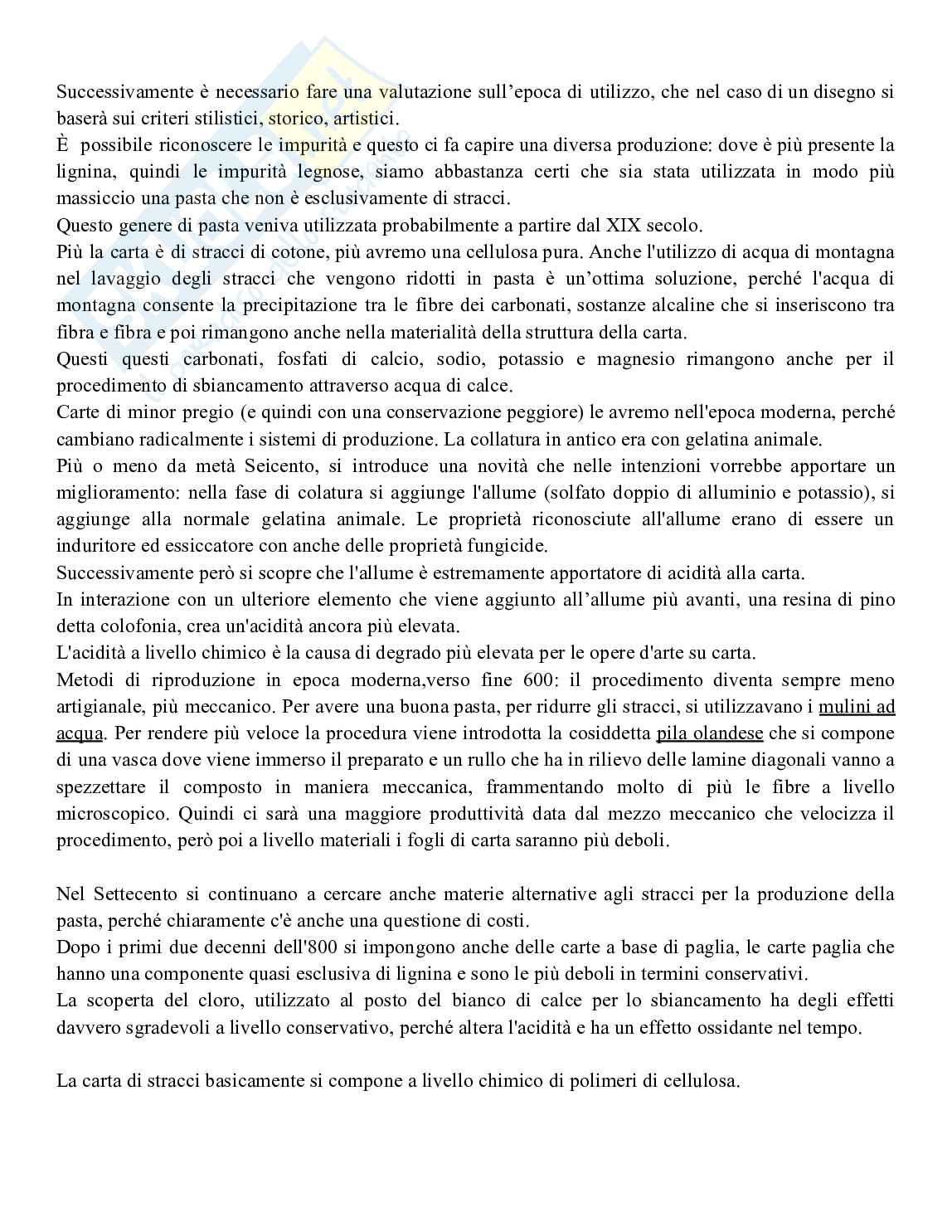 Appunti del corso Restauro e conservazione delle opere d'arte Pag. 41