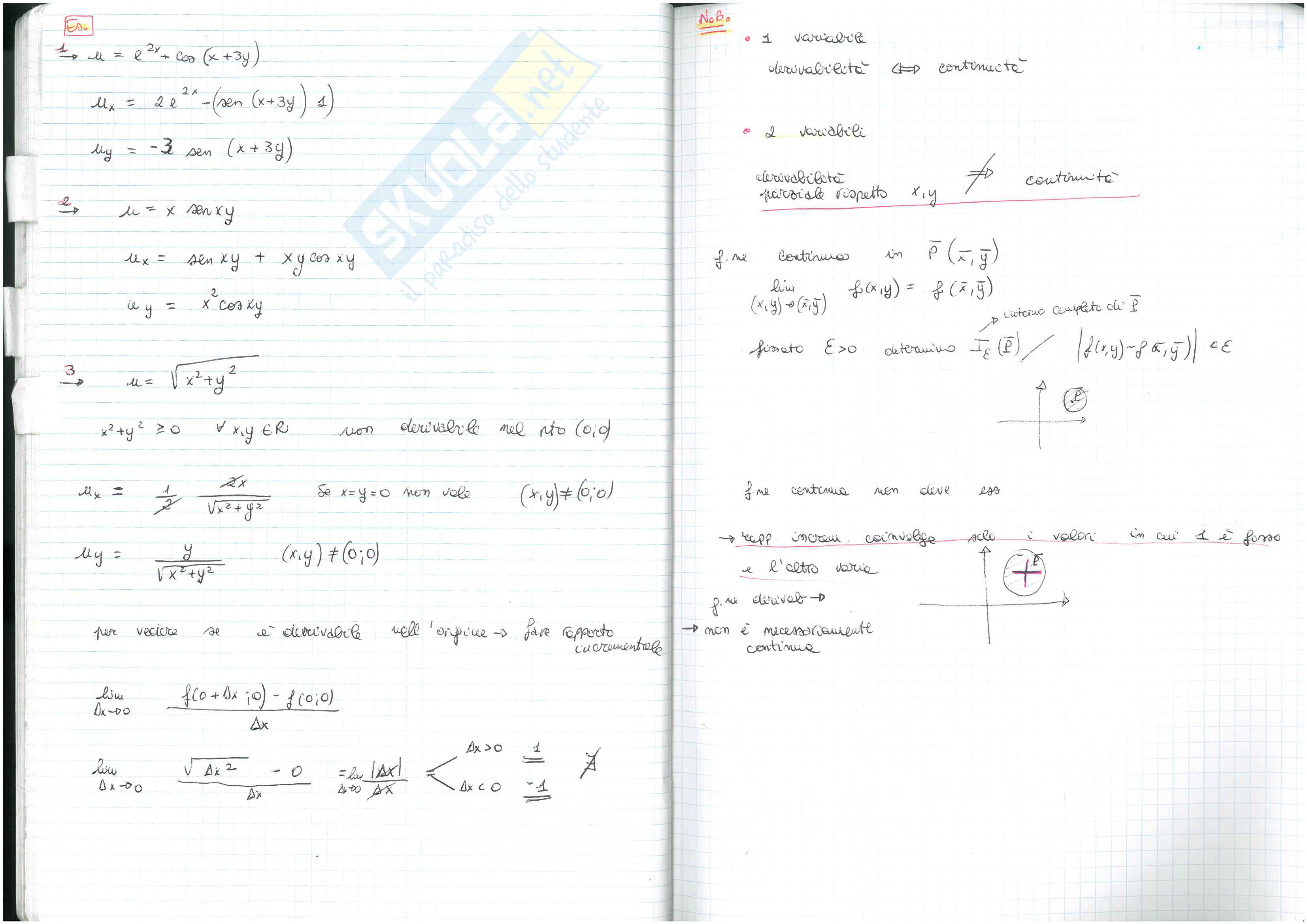 (1/3) Appunti presi a lezione di Analisi matematica 2, prof. M. R. Martinelli, libri consigliati Elementi di Analisi Matematica 2, Fusco, Marcellini, Sbordone e Analisi Matematica 2 - Ghizzetti, Rosati Pag. 31