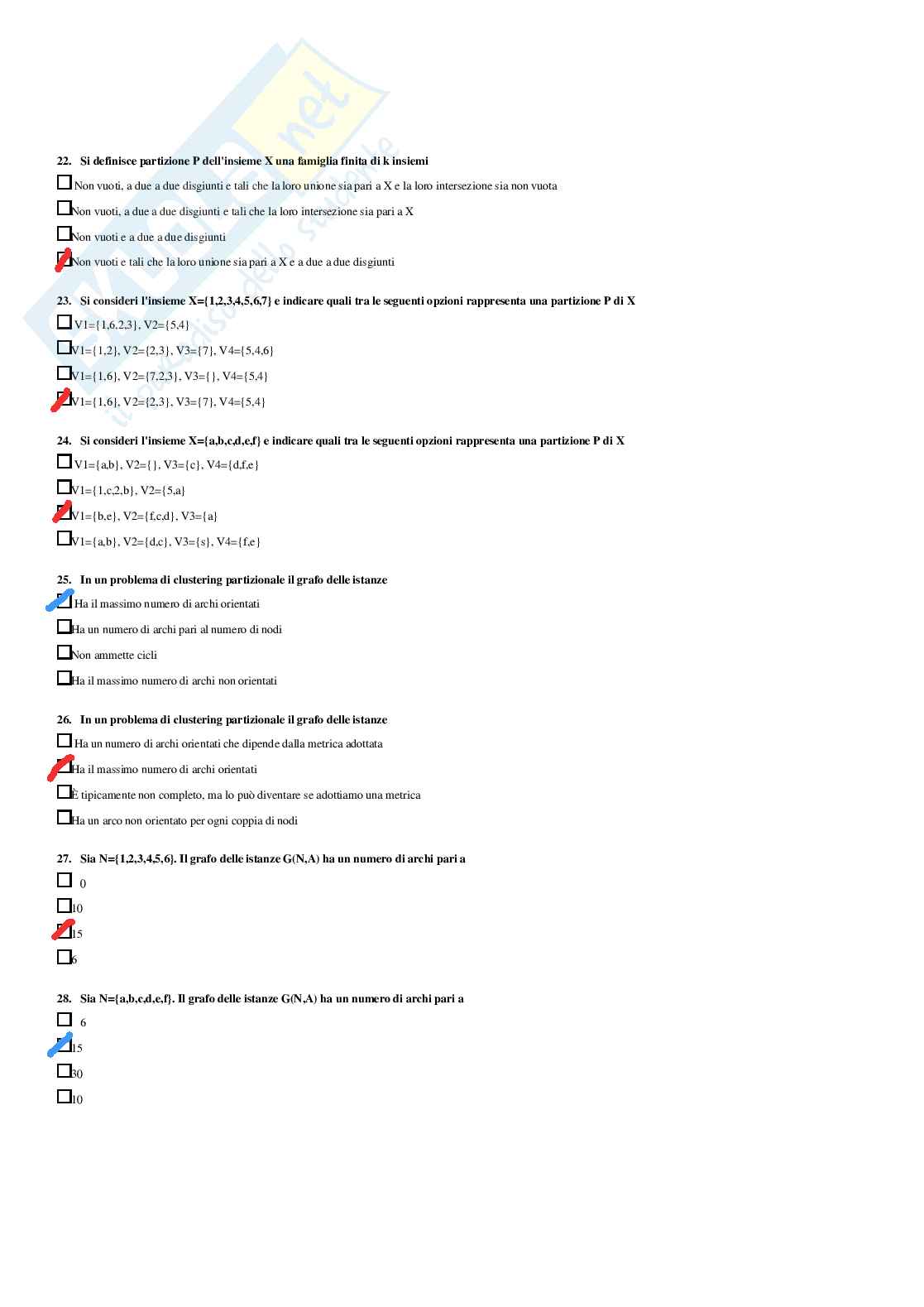 Ricerca operativa 2 – Paniere risposte chiuse completo (282) –  A.A. 2025/2026 Pag. 51