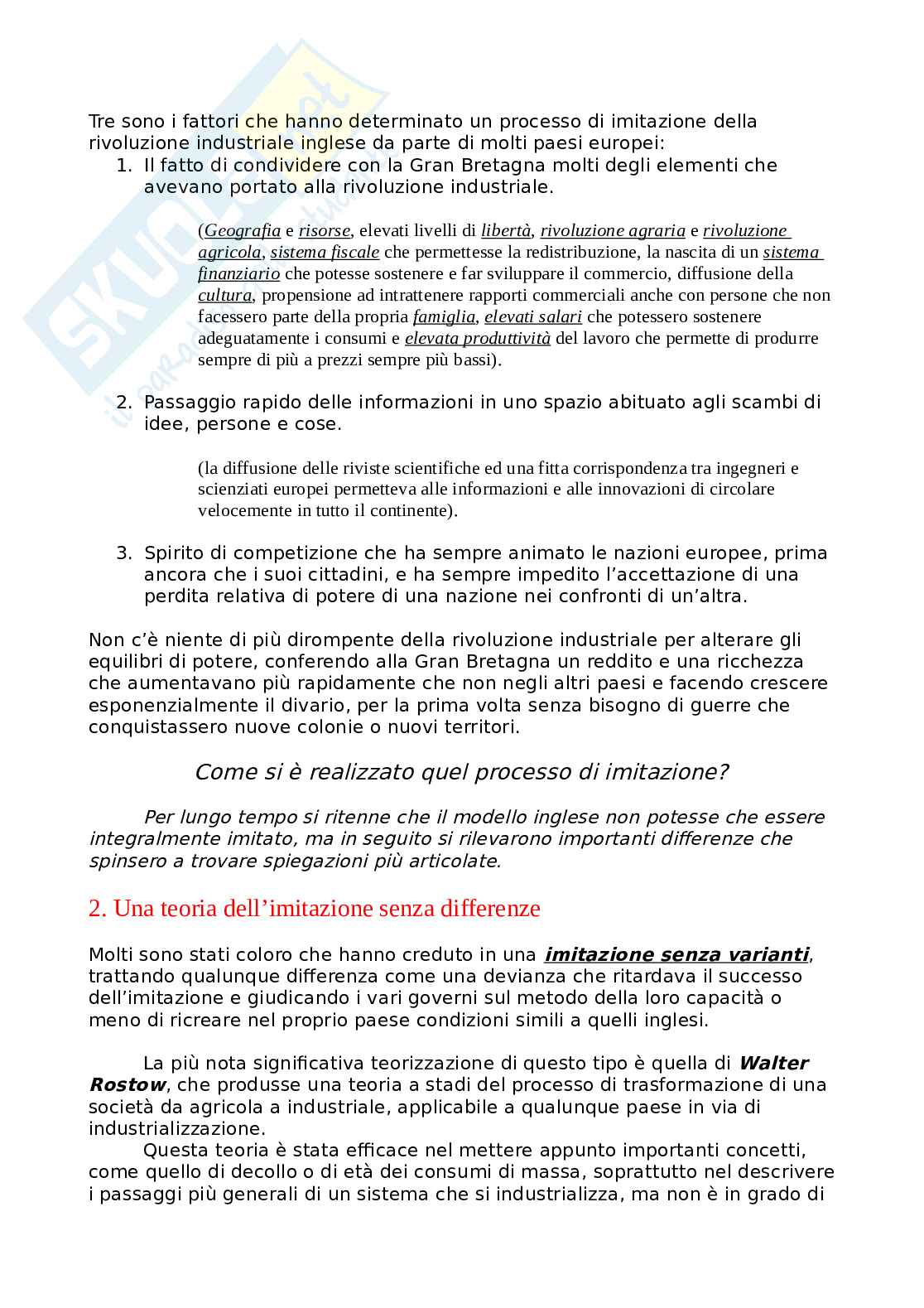 Contenuti Parziale 1 di Storia economica (con integrazioni) Pag. 16
