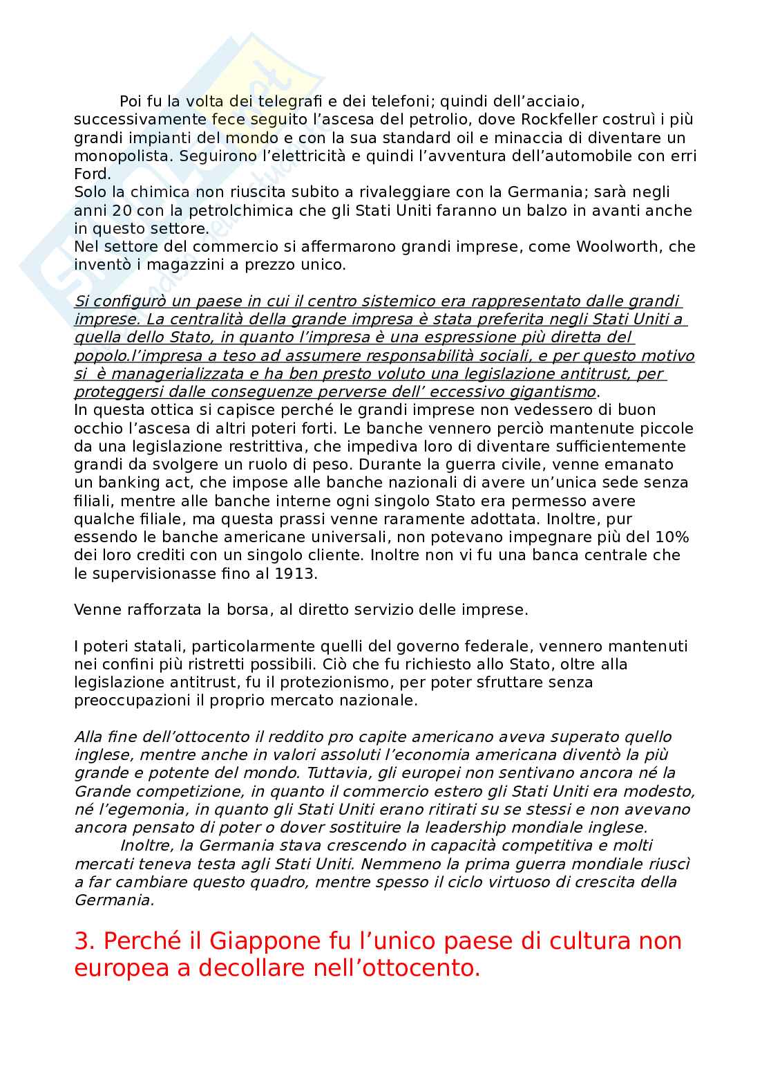 Contenuti Parziale 1 di Storia economica (con integrazioni) Pag. 41