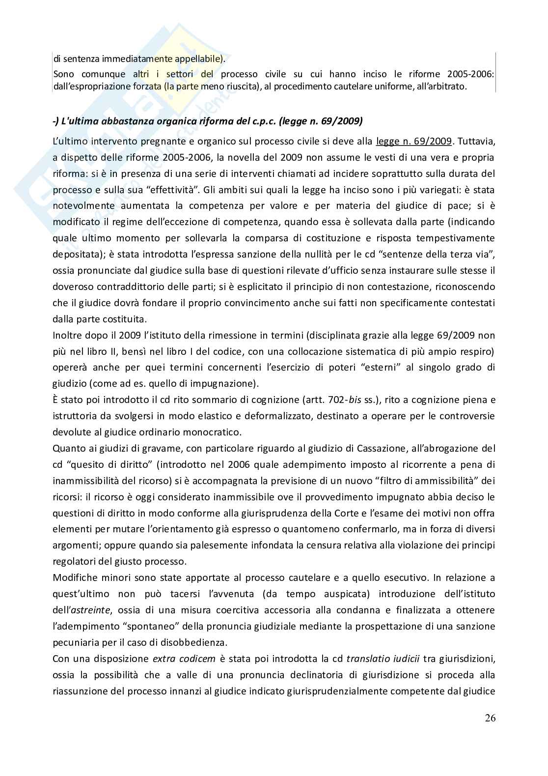 Riassunto esame Diritto processuale civile, Prof. Salvaneschi Laura Eugenia Maria, libro consigliato Spiegazioni di diritto processuale civile - Vol. 1 (2023), Consolo Pag. 26