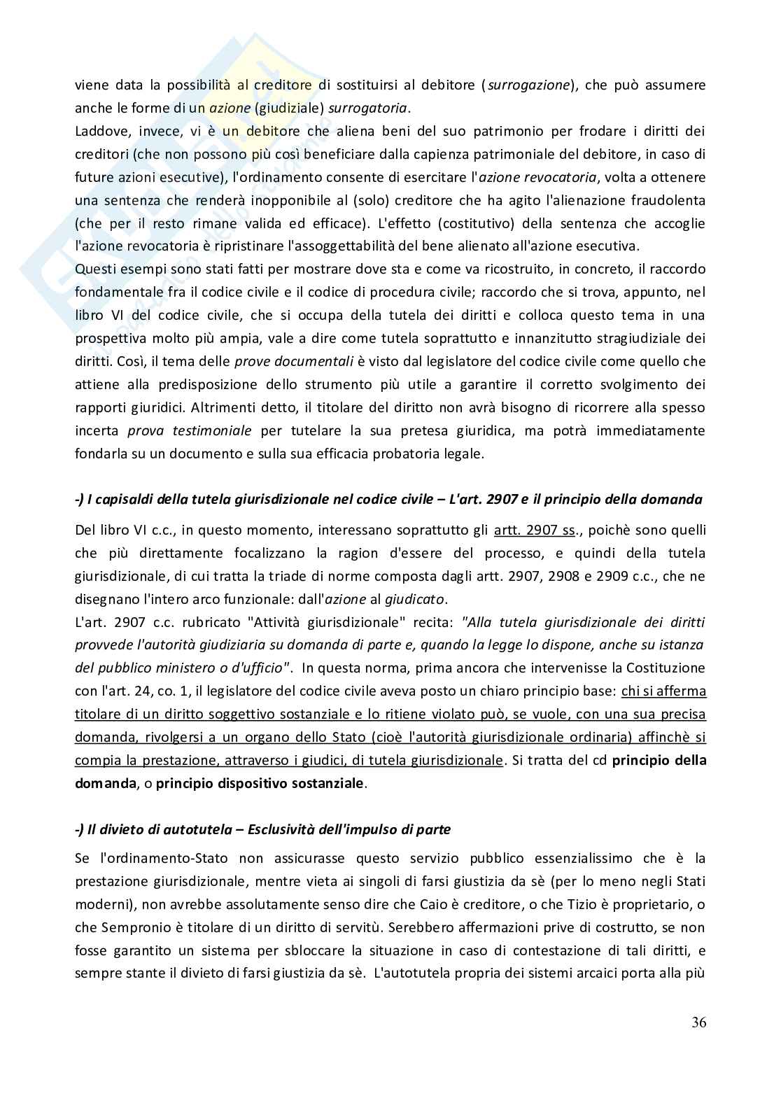 Riassunto esame Diritto processuale civile, Prof. Salvaneschi Laura Eugenia Maria, libro consigliato Spiegazioni di diritto processuale civile - Vol. 1 (2023), Consolo Pag. 36