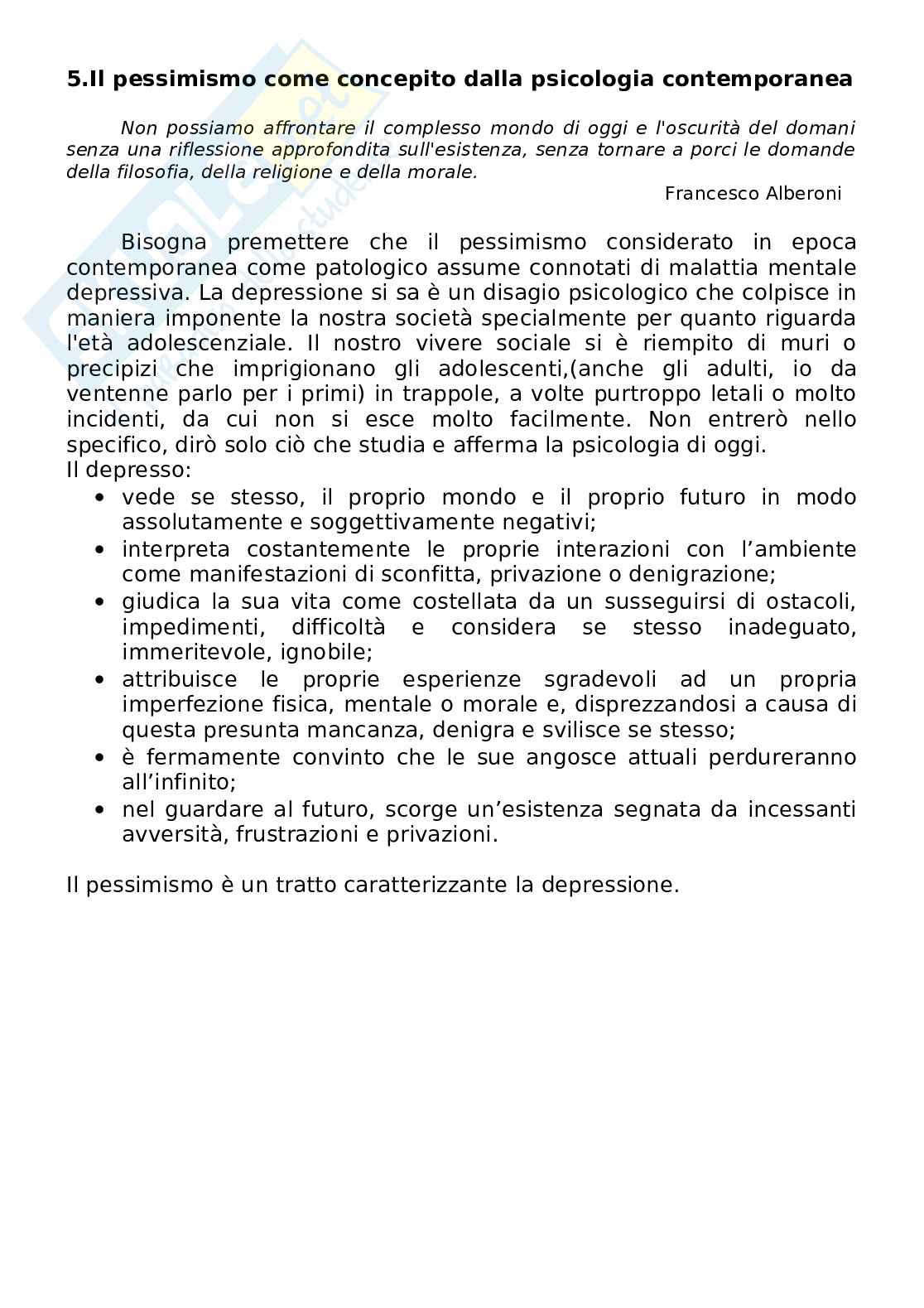 Pessimismo e ricordi tesina Pag. 6